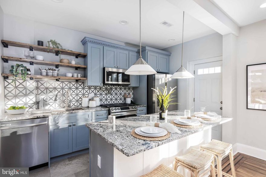 Full renovation with building permits, all new systems: plumbing, electrical, HVAC,  all wood floor,  stylish bathrooms, large new deck, large fenced -in yard. Porch, Easy to show