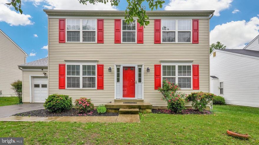 Beautiful well maintained Colonial is a must-see! 2025 - New Dishwasher - Whole house Freshly Painted with New Flooring including Carpet throughout and Upgrading Flooring in Kitchen, also the Deckwas  repaired and Re-stained.  2018 Upgrades include - NEW Roof, Garage Door with Opener and Front Door including Storm door.  Gorgeous back yard with a Freshly Stained Deck is perfect for gatherings.  All appliances convey.  Generous size Bedrooms.  Primary Bedroom features large Walk-In-Closet and Full Bathroom.  This home is Move-in-Ready and Convenient to major Commuter routes - 25 miles to Washington DC, 20 miles to Andrews Air Force Base & Navy Yard.  Located close to Dining & Shopping.