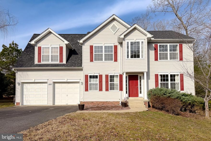 Located on 2+ acres, this 4 bedroom, 3.5 bath, Arrowhead Colonial is ready for you! Enter this beautiful home, and make note of the new Luxury Vinyl Tile flooring in the eat-in kitchen, and fresh paint throughout the main and upper floors. Gleaming hardwood floors throughout the foyer, home office/formal dining room, and spacious living room with propane fireplace. The kitchen features Corian counters w/ butcher-block accent, and solid Oak cabinets. Head out the sliders, fire up the grill and enjoy a meal on the covered back deck. For larger gatherings, expand to the large concrete patio and let the games begin in the open, level backyard surrounded by trees. Upstairs, you'll find four big bedrooms with multiple walk-ins. Primary walk-in has a nice organizing system. Relax in the primary bath, enjoying the heated floor, jetted tub, and tiled shower. Head down to the finished basement with brand new carpet, and use the finished space for whatever you need! The rec room includes a wet bar, great for entertaining and the big game. Don't need a rec room? By adding one wall, a walk out to a private side patio makes egress for a legal 5th bedroom. An additional bonus room w/full window is great for fitness, media or music. A full bath and under-step storage complete the downstairs.  A newer roof, convenient powder room, high-ceiling 2-car garage, and large shed are added bonuses to this desirable property. With state forests and miles of hiking/biking trails nearby, it feels like country living, but this home is just minutes from Rt 4, major commuter routes, and shopping/restaurants. It's one you don't want to miss, request your showing today!