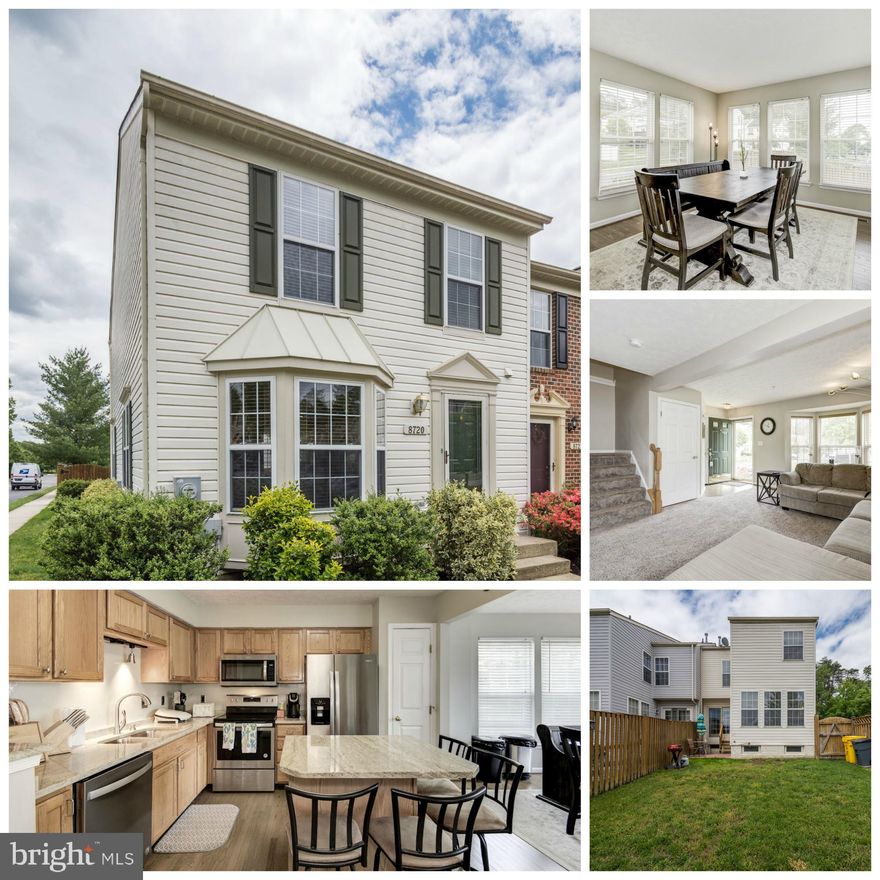 PRICE REDUCTION & SELLER CLOSING HELP AVAILABLE!! AMAZING PRICE FOR THIS BEAUTIFUL END UNIT TOWNHOUSE IN AMENITY FILLED PINEY ORCHARD!!  This home has been occupied by just one owner and lovingly maintained. Features include a beautiful UPDATED KITCHEN WITH GRANITE COUNTER-TOPS, STAINLESS STEEL APPLIANCES AND CENTER ISLAND, a sun room or dining room off of kitchen allowing lots of natural light, new carpets & paint, newly refinished hardwood floors. Three bedrooms on the upper level including the master suite with 2 walk in closets, cathedral ceiling, and ceramic tile master bath with soaking tub!  The lower level is fully finished with a spacious family room and an extra room, currently used as a bedroom, could also be an office or den, laundry and storage/utility room.  Enjoy outdoor entertaining in your fully fenced private back yard on the patio.  The community amenities are like no other, multiple pools, community center, fitness center, sports fields, walking/jogging paths and so much more.  Prime location,  just minutes to the Marc station, Fort Meade, restaurants and shopping centers. 1 YEAR HOME WARRANTY INCLUDED!!