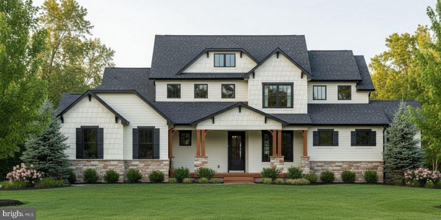 Currently under construction with an estimated completion date of April 2026, this custom arts & crafts build from Laine Street Homes sits atop a scenic 1.7 acre homesite adjacent to Worthington Manor Golf Club within the Urbana School district. Boasting nearly 5,000 finished square feet, this 4 bedroom 5.5 bath home features a spacious main level primary suite and is clad with high end finishes throughout. Step into the two story foyer via the spacious front porch and enjoy main level amenities including an open concept main level with private office, morning room and gourmet kitchen. The kitchen features high end Dove & Oak cabinetry, quartz countertops and slab backsplash, a large center island with breakfast bar, 48" Artisan Wood range hood and Z-Line appliances including a 48" 6 burner dual fuel range w/champagne bronze statement collection accessory kit. The upper level features a spacious loft, 3 additional bedrooms and 3 full baths. The lower level includes a spacious recreational room, multi purpose den/media/fitness room and another full bath. Additional amenities include 570 sqft of covered outdoor living space, high efficiency dual zone hvac, 3 car garage, Hardie and stone siding, Pella Lifestyle wood windows, custom trim package and light fixtures, pocket doors, 400A electric service, EV charging prewire and much more. Enjoy all these amenities on premium homesite in an excellent commuter location approximately 2.5 miles from I-270 and less than 40 miles to Washington D.C. Interior photos are of similar models built elsewhere. House not visible from road. Please do not drive down private driveway without appointment. Call LA with questions or for more information.