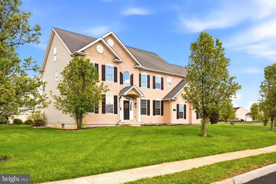 Welcome to over 4,000 square feet of beautiful living in the highly sought after Boyertown Area School District, gracefully positioned on a large corner lot and complete with a spacious 2 car garage, designed to elevate both everyday living and unforgettable entertaining. From the moment you enter, gleaming hardwood floors guide you through a thoughtfully designed layout where a formal dining room sets the stage for elegant gatherings, a private office creates a quiet and refined work from home retreat, and a sunlit living room offers the perfect place to unwind. At the heart of the home, the impressive family room makes a statement with soaring cathedral ceilings, abundant natural light, and a striking fireplace that creates warmth and a true sense of connection year round. The kitchen has been tastefully updated with new stainless steel appliances, granite countertops, and a reverse osmosis system delivering high quality drinking water, all flowing seamlessly into the main living spaces for effortless entertaining. Thoughtful upgrades including a NEW HVAC system, NEW HOT WATER HEATER,  NEW WASHER & DRYER  and NEW CARPETING provide peace of mind, while the second level features an expansive primary suite with two generous walk in closets and a private bath, two additional bedrooms connected by a Jack and Jill bathroom, and a fourth bedroom with its own full bath. The third level offers nearly 1,000 square feet of versatile bonus space, ideal for a home office, media room, gym, or creative studio. Your next chapter starts here, schedule your private tour today.
