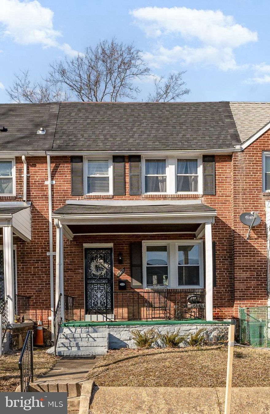 Welcome to this beautifully updated brick rowhouse in the desirable Callaway-Garrison neighborhood of Baltimore City! This porch-front home seamlessly blends classic charm with modern updates. Featuring a living room, family room, dining room, kitchen, three bedrooms, one and a half baths, and front and rear outdoor space, it offers comfortable and functional living spaces. Recent updates ensure peace of mind for the next owner, including new windows (2023), a new roof (rubber and architectural shingle- 2023), updated plumbing (2023), and boiler service (2025). The home is also equipped with a new refrigerator (2024) and  range (2023). Schedule your appointment today!