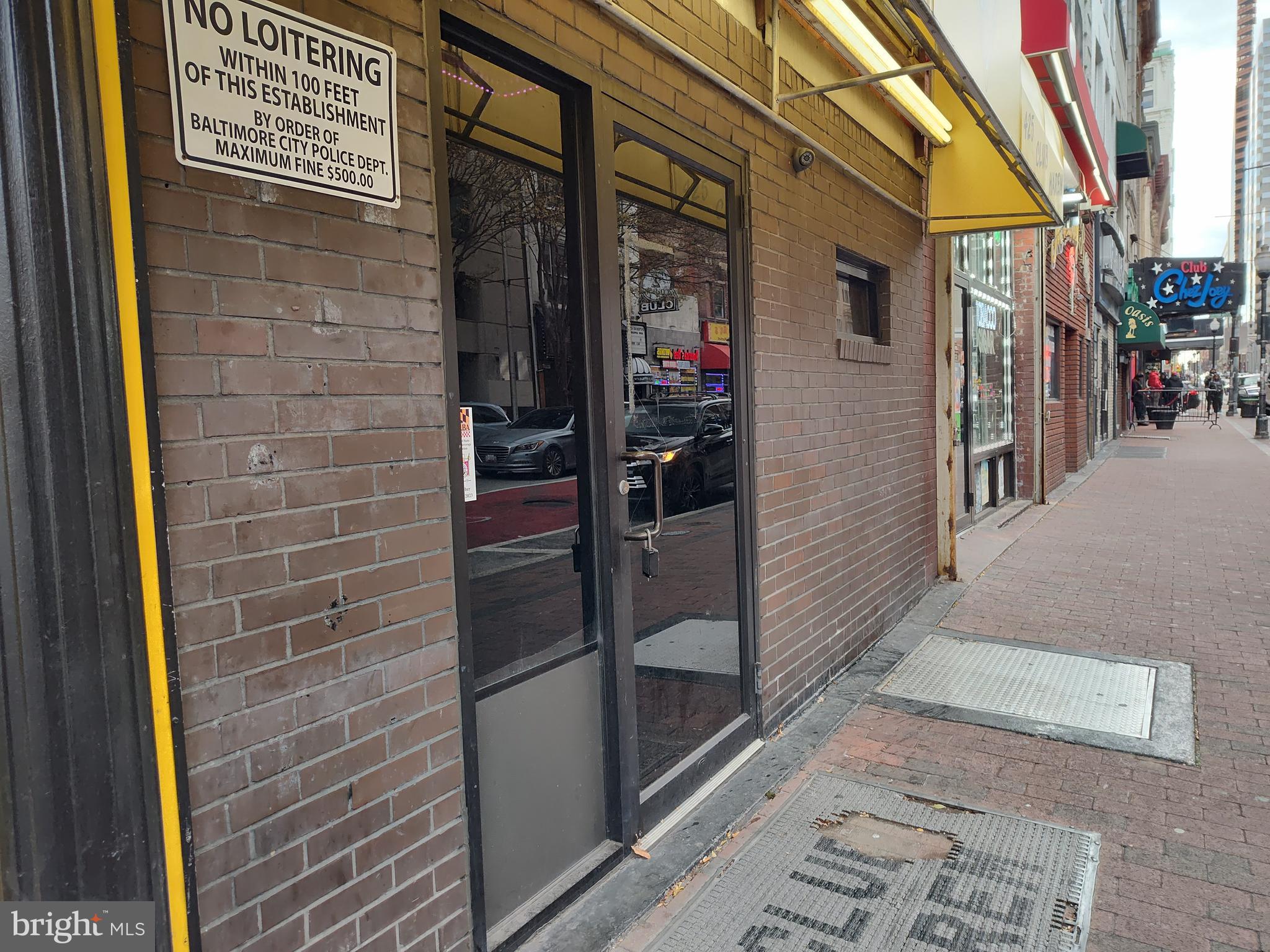 Centrally located 3-story building near Baltimore City District Court, zoning/permit office, police headquarters, and only 3 short blocks from Inner Harbor. Main level has a bar, stage, restrooms, lounge area, storage room. 2nd floor has locker rooms with full bathrooms and offices. 3rd floor is unfinished. Make your finishing touches and rent out this incredible building in the heart of downtown Baltimore.