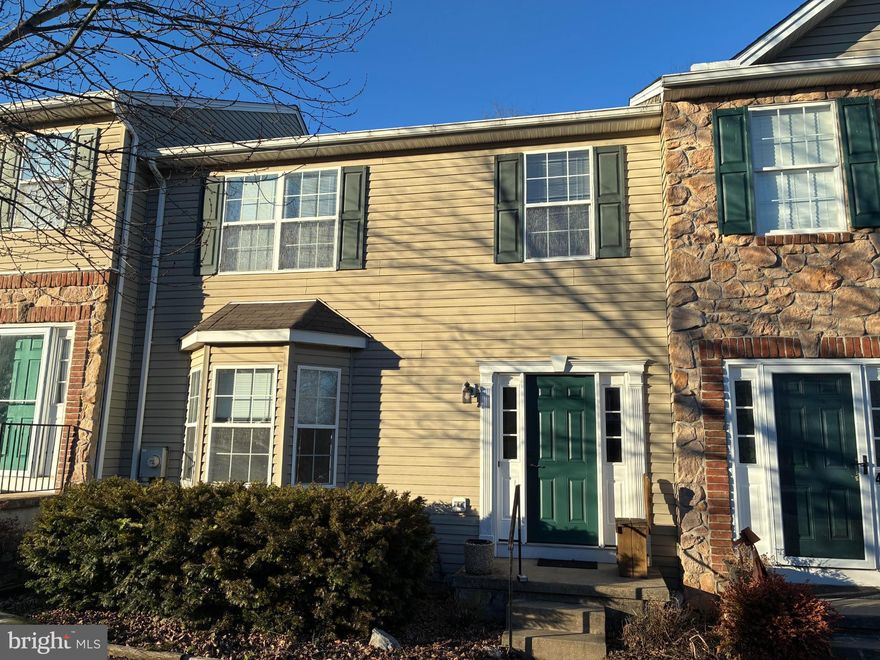 This charming Colonial townhouse offers a delightful blend of comfort and functionality in a serene neighborhood. This home features three spacious bedrooms and two and a half bathrooms, perfect for both relaxation and entertaining. The eat-in kitchen and island are ideal for casual meals or gathering with friends. The primary suite upstairs serves as a luxurious retreat, boasting a huge walk-in closet and a spacious bathroom.

For those seeking room to expand, the full, unfinished basement provides a versatile blank canvas — an ideal space for your future home office, gym, or workshop Outside, enjoy the fresh air on your private deck. Enjoy the best of the community with local parks, shopping, and dining just a short drive away, while the prime commuter location ensures a seamless journey to Baltimore and York with proximity to I-83.