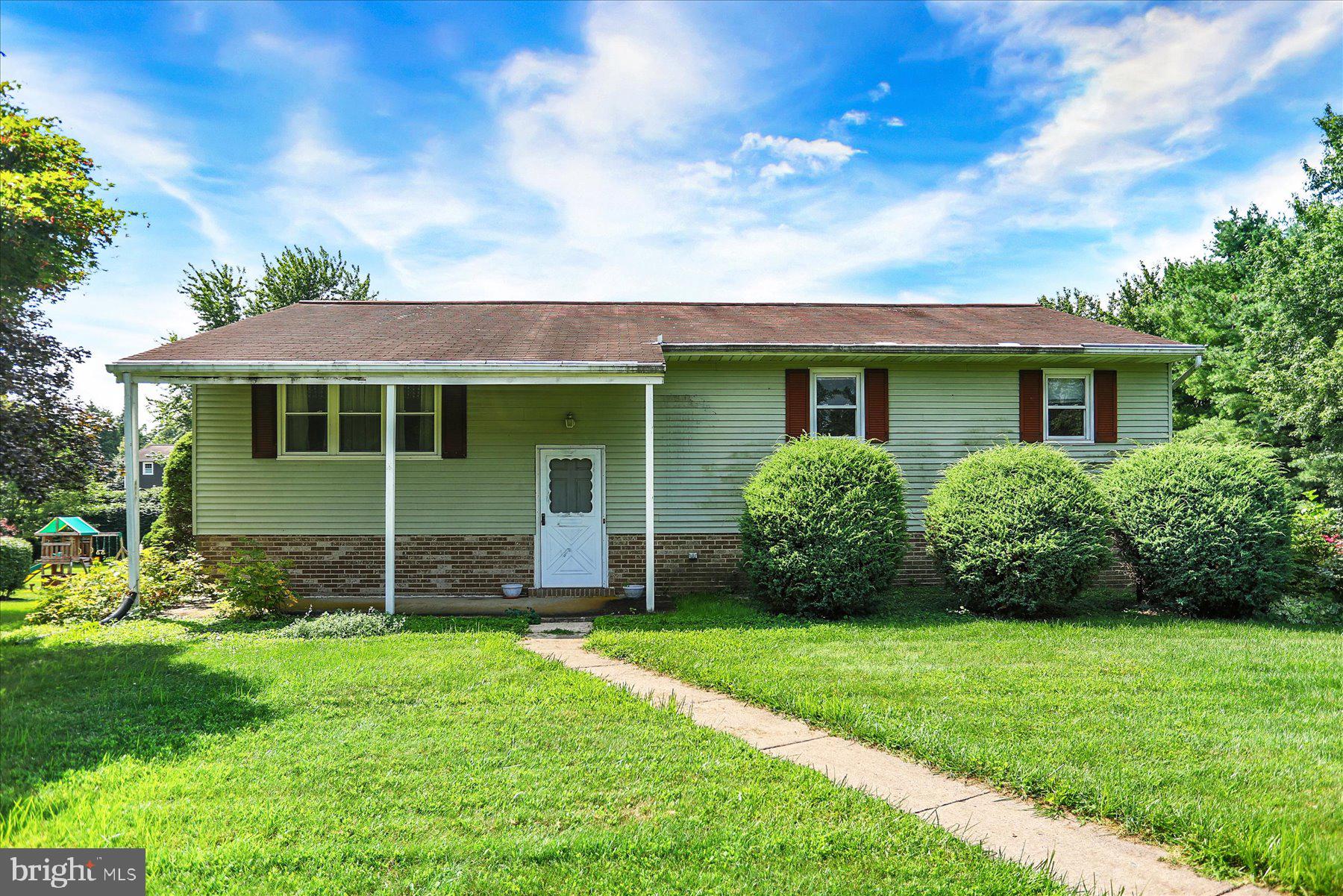 This one-owner Bi-Level in Lower Dauphin Schools features 3 bedrooms and 2.5 bathrooms, offering a perfect blend of comfort and potential. Situated on nearly half an acre, the property provides ample outdoor space ideal for entertaining, gardening, or simply enjoying the outdoors. The spacious, lower-level family room includes a bar and seating area (which featured a pool table in the past) for a fun entertaining space and opens to a covered patio, perfect for relaxing and taking in the views. Large 2 car garage is accessed from the back of the house. With a little TLC, this home presents an incredible opportunity to customize and make it truly your own. Located just minutes from Downtown Hershey, Hershey attractions, and the Penn State Hershey Medical Center, this property offers the best of both convenience and accessibility. Owner is selling As Is. Don’t miss your chance to own a home in an unbeatable location!
