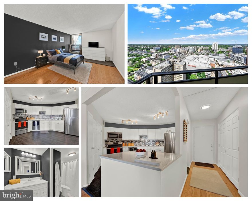 Welcome to the 25th floor gem at 205 East Joppa Road, Unit 2507 in Towson, MD. This 1-bedroom, 1-bathroom condo in The Ridgely is a modern oasis, offering a spacious 1127 square feet of living space that will surely ROCK your world!
Step inside to discover a kitchen that has been completely renovated (2022), featuring a charming breakfast bar. The updated bath adds a touch of luxury, engineered hardwood floors and laundry IN the unit and the open floor plan creates a sense of airiness and freedom!! But the real showstopper? A west-facing balcony that provides the perfect vantage point for breathtaking sunsets.  You could move-in in time to watch 4th of July fireworks right from your own home - and you can see several displays right from the balcony!
The Ridgely offers a suite of amenities that will elevate your lifestyle. From concierge service to a fitness room, salt water pool, and resident's lounge, elevators,  every convenience is at your fingertips. and TWO deeded parking spots in the covered garage, THIS is luxury living at its finest.
The condo fee covers AC, heat, water, trash, sewer, and security, ensuring that you can enjoy a worry-free lifestyle. 
Don't miss the chance to make this highrise condo your own. It's time to elevate your living experience at The Ridgely. Book your showing today and get ready to experience the epitome of modern luxury living in Towson!