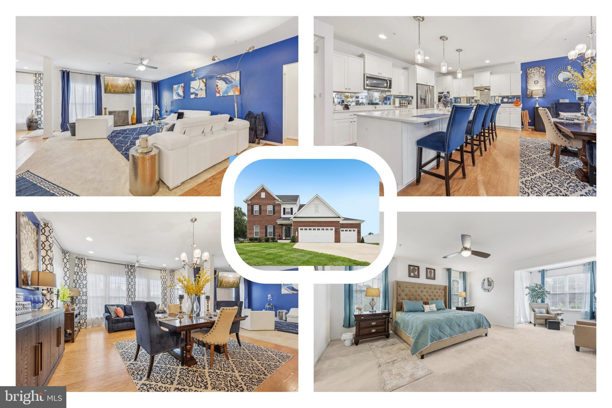 Step into this exquisite 5-bedroom, 4.5-bathroom home with a 3-car garage, offering over 5,000 square feet of thoughtfully designed living space. Located in one of Brandywine’s most sought-after communities, this home perfectly blends elegance, comfort, and functionality. The main level welcomes you with a flexible living room that can be used as a home office—alongside a convenient powder room. At the heart of the home is a gourmet kitchen, complete with a large center island, stainless steel appliances, double wall ovens, a cooktop, and a stylish mirrored subway tile backsplash. Adjacent to the kitchen, you’ll find a sunlit dining area and a spacious family room featuring a cozy gas fireplace—perfect for relaxing or entertaining. A main-level bedroom with a private ensuite bath, first floor laundry room which adds versatility and convenience, ideal for guests or multi-generational living. Upstairs, retreat to the luxurious primary suite, boasting two walk-in closets, a sitting room with a private balcony, and a spa-like ensuite with two separate vanities and a luxurious soaking tub with a separate shower. A sitting room—originally built as an additional bedroom—offers flexible use as a private lounge, office, or fifth bedroom. Three additional bedrooms, a full bath, and a convenient 2nd laundry room complete the upper level.
The fully finished basement expands your living space with a full bathroom, a versatile bonus room with a walk-in closet (perfect as a sixth bedroom, gym, or media room), and a large storage area
This impressive home is a must-see. With its spacious layout, upscale features, and unbeatable location—this one won’t last long!
Mortgage savings may be available for buyers of this listing!
Assumble loan options for qualified buyers @ 2.75%!