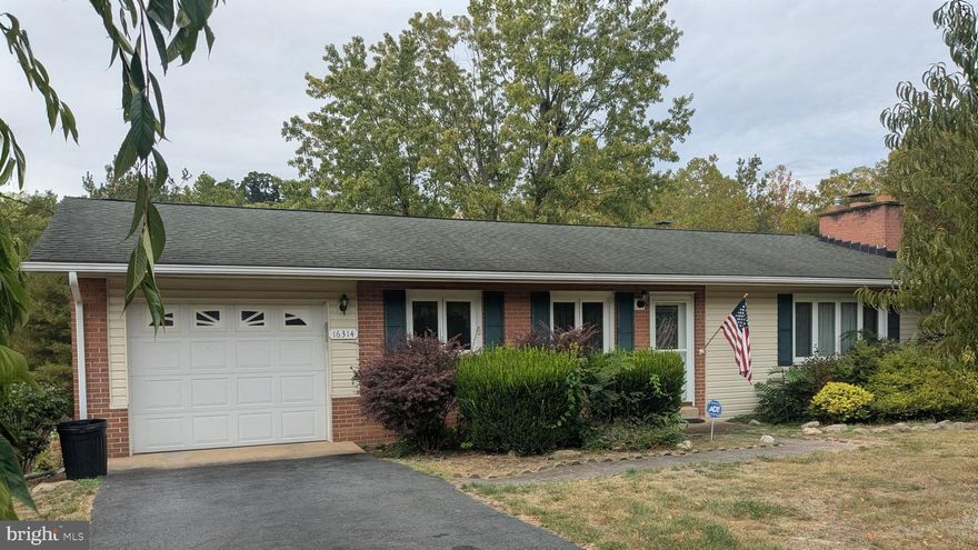 Welcome to this charming and spacious ranch-style home at 16314 Conda Way. Built in 1962, this brick and combination-material home sits on a 0.34-acre lot and features a total interior living area of 1,509 square feet, with a finished basement adding to its functional appeal. An additional 375 square feet of finished space in the basement provides extra room for a family den, home office, or recreation area. The property offers a two attached garages. One at the front of the house and one at the back, both with inside access! The spacious driveway provides extra off-street parking. Enjoy central heating and cooling, powered by natural gas, for year-round comfort. The home has three bedrooms and one bathroom conveniently located on the main level. With an additional full bathroom in the basement. Public water and sewer connections provide peace of mind and convenience. This home offers a perfect blend of classic style and modern living, with ample space for the whole family.
