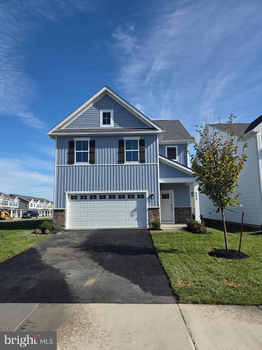 Brand new home available in amenity rich new DR Horton community on Route 7 on Winchester East Side for November 2024 move-in for rental. The Pine is a 1,953 square foot open concept home, offering four bedrooms, two and a half bathrooms and a two-car garage. A foyer with a powder room and coat closet greets you as you enter this home. The open floorplan allows you and your loved ones to spend quality time together while in the living room, casual dining area and kitchen. The spacious kitchen has a large island with room for seating, an impressive corner pantry, plenty of cabinet space and stainless-steel appliances that overlook the living and dining area with a sliding glass door for easy access to the backyard. Upstairs you will find the owner's suite complete with a private, double bowl vanity bathroom and two oversized walk-in closets. The additional three spacious bedrooms allow for everyone to have their privacy and share access to the second full bathroom. The laundry room is conveniently located upstairs along with an ample hallway closet that could be used as an additional linen closet or for extra storage. HOA is $100 and all utilities are paid by the tenant. Pets at additional rent and patio and fence can be added at additional optional rent and as needed. Close proximity to major roads I-81, route 7. The new community Retreat at Winding Creek is planning to build clubhouse, Olympic-sized swimming pool, dog park, walking trails, and playground to be opened early 2026. Landlord is offering promotional rate of $2800 per month and HOA of $100 will be added to monthly rent. Predesigned large patio and/or fence can be added as options at additional monthly rent of ($100 each option). Additional charges apply for pets unless they are designated as support Courtesy of property description: DR Horton Realty Certain dog breeds are excluded. No smoking