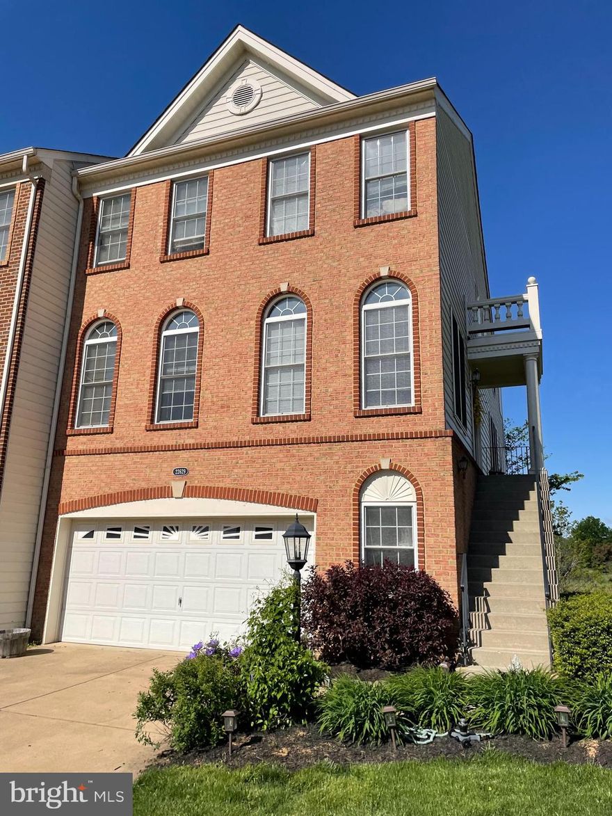 ++++++++Stunning End-Unit Townhome with Lake Views & 2-Car Garage! ++++++
This beautifully upgraded 3-level, 3BR/3.5BA townhome with three-level bump-outs will be fully available August 23rd. Enjoy gorgeous lake views from multiple rooms, including the extended family room with fireplace and French door access to the deck—perfect for sunsets! The eat-in kitchen also opens to the deck with sweeping views. The spacious owner’s suite features an expanded sitting area and spectacular lake outlook. All-new flooring, fresh paint, and remodeled bathrooms throughout. The walkout basement includes a full bath, additional living space, and a stone patio overlooking the lake fountain. Ideally located just 1.4 miles to the Metro, 0.5 miles to Route 267, minutes to shopping/dining, community pool, and only 4 miles to Dulles Airport. Truly a rare find! Professional photos will be added after August 23rd.