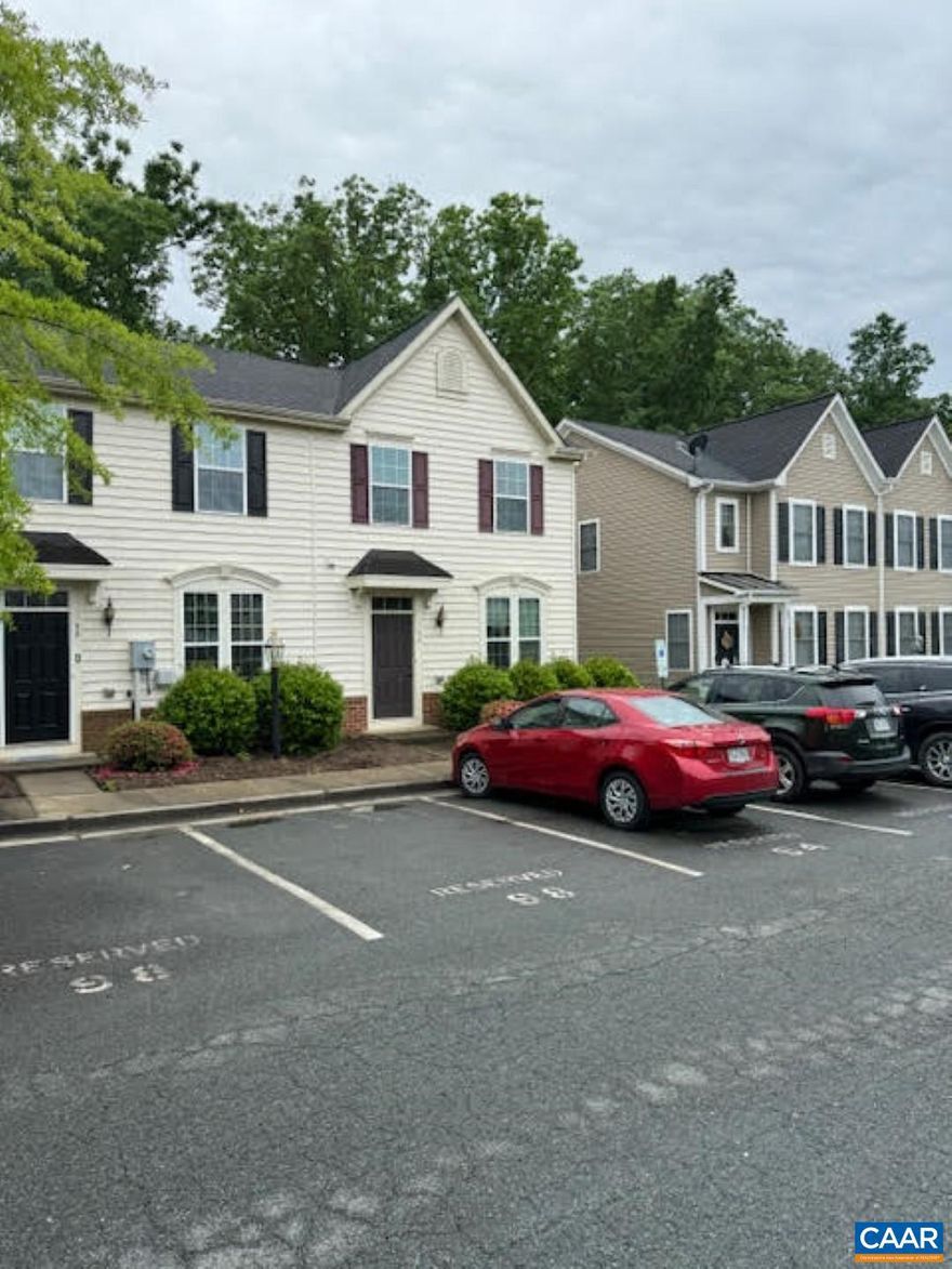 Affordable well-maintained home in convenient and desirable Sycamore Square. End unit two story townhome backing to woods for a comfortable place to relax and enjoy the peace and quiet. Living/Great Room, Kitchen and dining area provide an open floor plan for the main level. Primary suite, two additional bedrooms, second full bath and laundry area upstairs. Half bath on the main level. Playground, Large open spaces, Picnic area, Clubhouse with fitness center, walking/jogging trails Two reserved parking spaces.,Formica Counter,Wood Cabinets