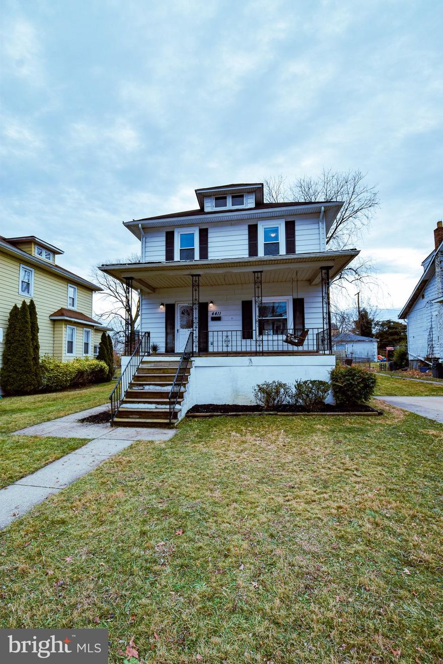 *Be sure to see the VIRTUAL TOUR for a 3-D tour of the home!!*

This is the one you’ll want to call home. Nestled in a quiet street with plenty of driveway and street parking, this home sits among many renovated homes. 4-5 bedrooms, 2 full bathrooms, updated kitchen, bathrooms, and roof. All the space you need now and into the future. An unfinished attic and basement give you plenty of storage space without cluttering your living area. Huge porch with swing and a large backyard with a playset included. 
Inside you’ll be greeted by wood floors, open concept floor plan, a huge dining room with built in bench and a state of the art kitchen with stainless appliances and butcher block counters. Also on the first floor is a possible owners suite or family room with a full bathroom. 

Upstairs are 3-4 bedrooms, a renovated full bathroom and a possible fourth bedroom or office area that leads to the attic. New carpet, paint, and most of the windows. 

The unfinished basement the washer dryer, gas hvac and gas hwh. The basement is dry and has a french drain. 

Tons of space and a price that will make you say yes! Come see this one today!!