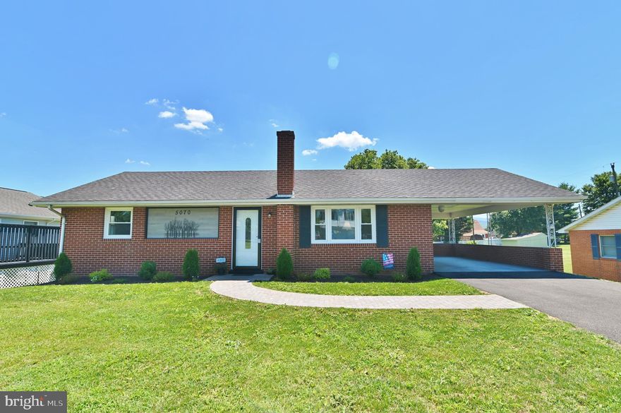 Looking for an updated home in a well-established neighborhood?  Look no further - this all-brick home has a new paved driveway with an inviting paver walkway.  As you enter this lovely home you find stylish luxury vinyl plank flooring in the living room that leads to your upgraded dining and kitchen.  The kitchen boasts of new stainless Midea appliances where the range/oven includes an air fryer, larger refrigerator, microwave, granite countertops, tile surround and attractive cabinets with pantry, replacement windows.  Upgraded baths on both levels, new carpet on the lower level with wood stove for those colder nights.  New HVAC and new Electric Baseboard Heat in the lower level.  There is so much to see in this house located on 5070 Elm Dr., Mt. Jackson.  Make your appointment today, it won't last long!