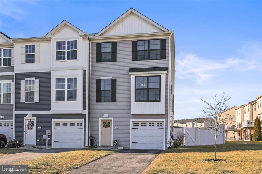 GORGEOUS CORNER LOT TOWNHOME* YOU'LL LOVE THE MODERN CONVENIENCES IN THIS 2018 HOME WHICH INCLUDES ALL THE SS KITCHEN APPLIANCES, STAGGERED CABINETS, GRANITE COUNTERS & CENTER ISLAND.  THE MAINTENANCE FREE DECK IS OFF THE BREAKFAST AREA W/SLIDERS*THE FLOOR PLAN IS OPEN & IS COMPLIMENTED W/LUXURY WIDE PLANK FLOORING & NEUTRAL DECOR THROUGH OUT* THE UPPER FLOOR FEATURES ALL THE BEDROOMS, LAUNDRY & 2 FULL BATHROOMS.  WHILE THE OWNERS SUITE HAS AN AMAZING WALK IN SHOWER & IS BEAUTIFUL.  THE MAIN LEVEL HAS A GENEROUS FAMILY ROOM, BATHROOM & WALK OUT TO THE REAR FENCED IN YARD.  THE GARAGE IS IDEAL W/INTERIOR ENTRANCE SO THERE IS NO SCRAPING YOUR CAR WITH THE SNOW & ICE.  THIS EXTREMELY WELL MAINTAINED HOME IS LOCATED IN PENN TOWNSHIP WITH EASY ACCESS IF COMMUTING TO MARYLAND, GETTYSBURG OR YORK AREAS.