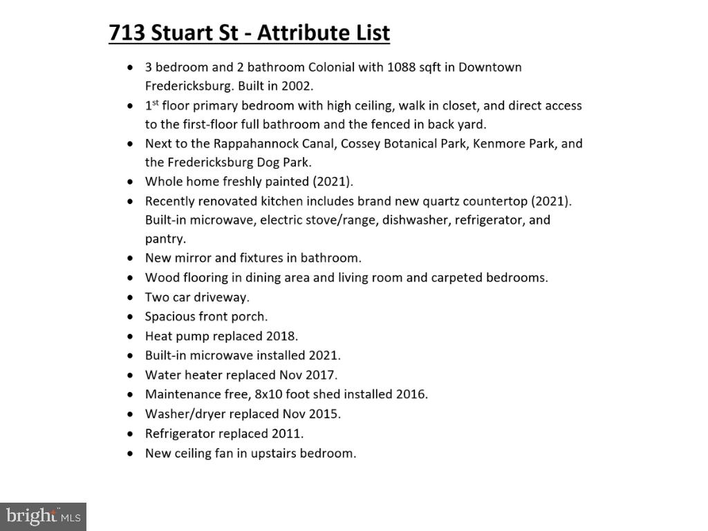 DOWNTOWN FREDERICKSBURG - Residential Lease