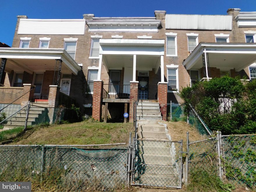 Well built home walking distance to Edmondson ave. Shiny wood floors, nice front porch and good sized rear yard is some of the nice features of this home. As-IS seller will not redeem ground rent.