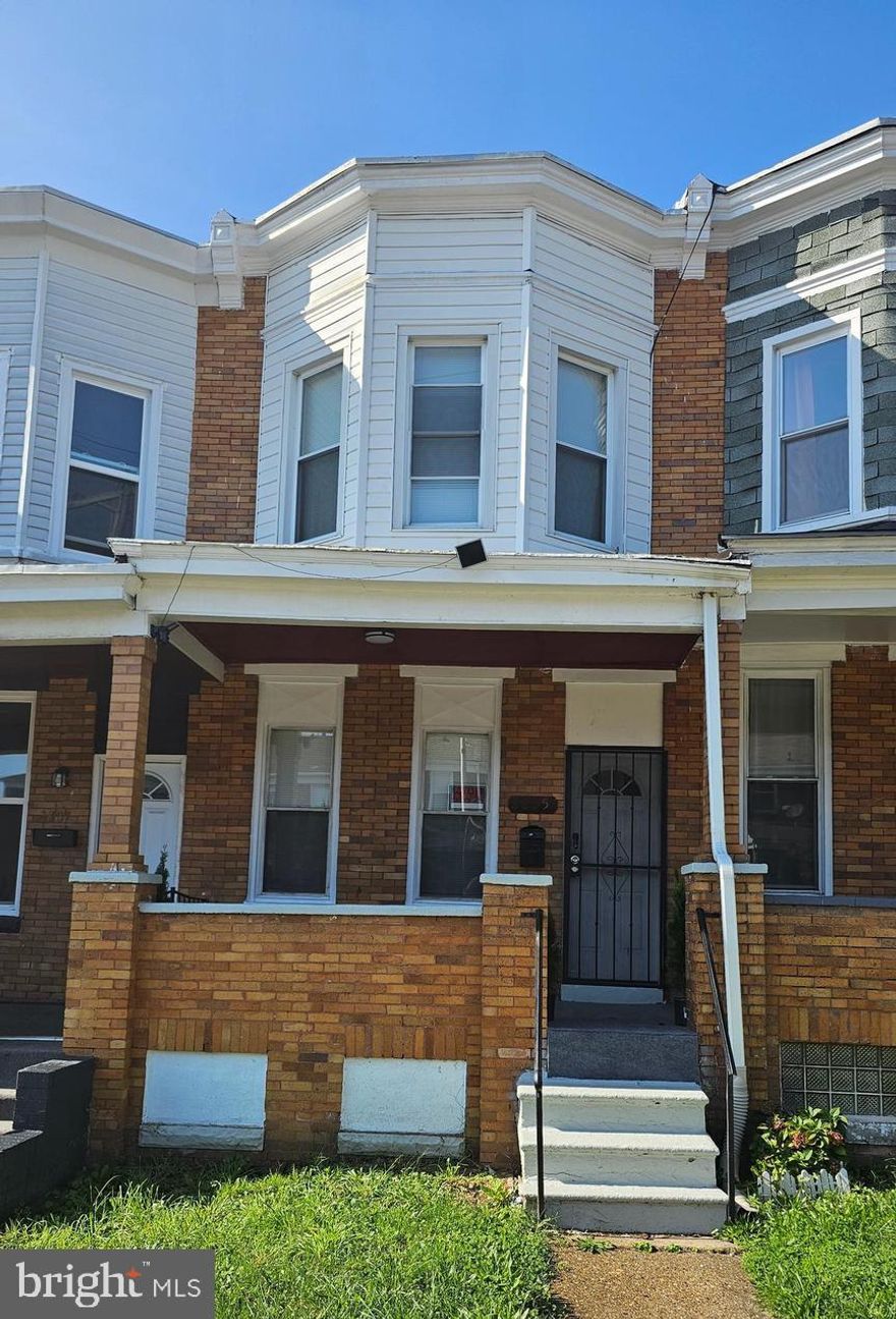 Renovated 3BR, 2.5 Bath interior townhome for Sale! No Ground Rent! Move in Ready. Home features large main living dining room, spacious eat in kitchen with tile flooring, stone countertops, stainless appliances new vinyl plank flooring all three levels except kitchen.  This home offers an exterior deck off the kitchen, great place to relax or and enjoy time outside. The Upper-Level has 3 Bedrooms, the Primary Bedroom has Bay window and two closets, the other two bedrooms decent size. The hall bath features Tub/Shower with Stone Tile Walls.  In the Lower-Lower Offers a Spacious room that could be used as a bedroom or office, features a large storage closet, washer dryer closet, beautiful renovated full bath with shower. The back of the house features a storage or room to enter the property from the back yard. The yard is fenced on two sides and has a parking space for 1 car. Close to bus lines, schools, golf course, & park.  The property is also on the market for rent if you're looking to lease for now.