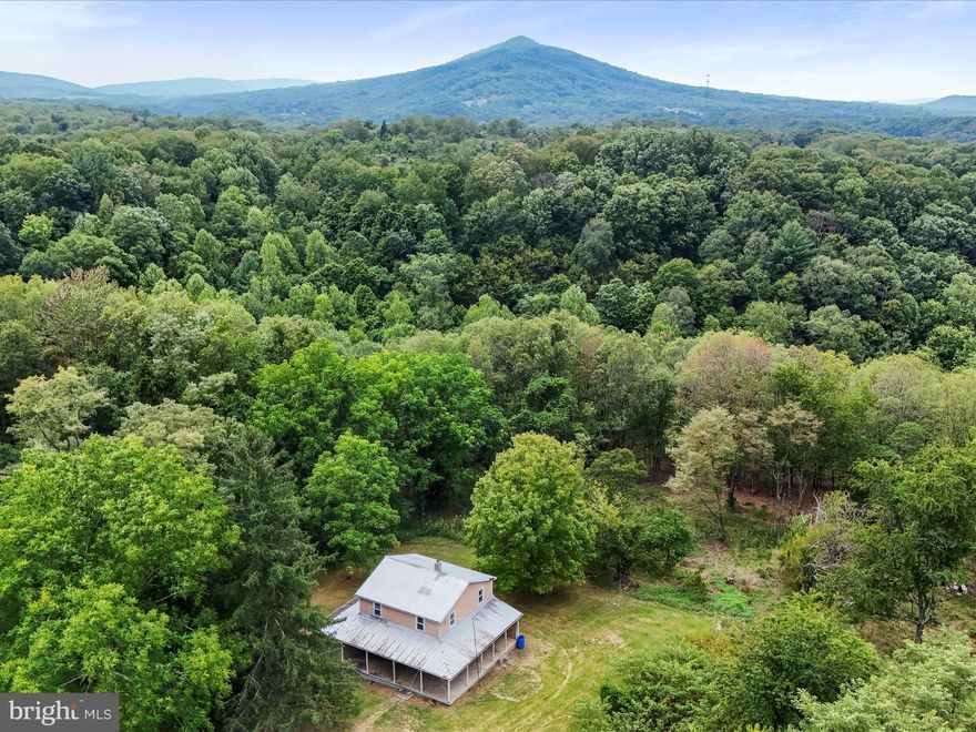 Original 1931 Farmhouse with 10.5662 acres. Unrestricted land perfect for hunting or a quiet get away spot. Sit back and watch the wildlife.  Including deer, wild turkeys, foxes and rabbits.  The farmhouse with it's large wrap around porch offers an original floor plan, some newer windows, hardwood flooring throughout, later a bathroom was added to back of the house.   Now it's time for a new owner take over, renovate and restore to it's beauty of years ago!  Or Build your dream house. The house is currently not livable.   2 bedroom septic was installed in 1996,  there is a well, electric panel box is 100 amp. Easy year round access from the dirt road leading to the property. A must see when looking for a "Country Living" lifestyle.