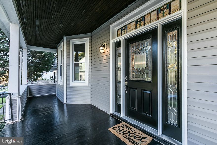 Huge $10K Price Reduction, Tasteful Reno w/Old World Charm & Updates Galore, 5 Beds, 4 Baths w/Porcelain & Mosaic Tile/Backsplash, Cozy Kitchen w/Original Bench, Quartz Counters, GE Caf  Fridge, 5 Burner Stove w/Convection Oven! Great cabinet space Full Pantry. Large Porch, two entrances encased Stain Glass & huge deck & yard, 1st Flr Laundry. Mstr Suite w/Shower & Sep Tub. Finished LL & Full Bath