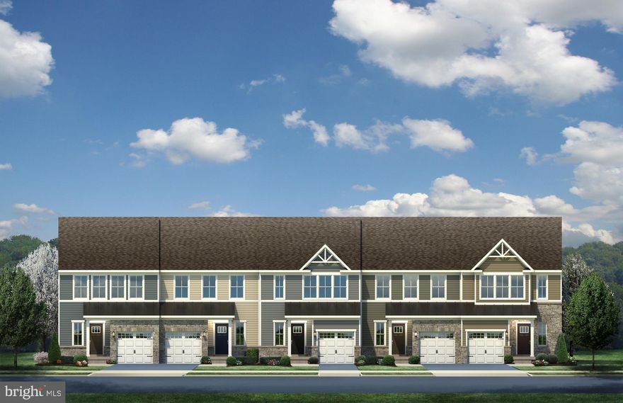 Welcome to the To-Be-Built Roxbury Townhome at the beautiful Rolling Hills! Offering a flexible, 1-car garage floor plan designed for modern living. From the welcoming foyer, a hall leads to the stunning great room, which flows to the dinette and gourmet kitchen with abundant counter space. Access your spacious backyard and peaceful views from your kitchen! Upstairs, 2 spacious bedrooms, a full bath provides privacy and comfort, and a conveniently placed laundry room. Your luxurious owner's suite includes a gorgeous tray ceiling, two huge closets and an optional double vanity bath with seated shower. You'll be right at home in the Roxbury. 10 mins to the MD line, access to I-81, and 20 mins to Hagerstown. Photos are representative.
 You can come visit the model at: 543 Raeann Drive, Greencastle, PA 17225