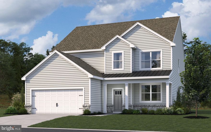 Welcome to The Granary where you will find 112 Topaz Street, a new home under construction in Milton, DE. The Ellerbe, a 2,934 square foot open concept two-story home, boasts five bedrooms, three and a half bathrooms, a first-floor office, and a loft.

As you enter the home, the foyer leads you past the flex room which is the perfect space to use as a home office, formal dining space, den, or children’s play area.

The well-designed gourmet kitchen, offering a large island with quartz countertops, walk-in corner pantry, beautiful white cabinets, and stainless-steel appliances, flows neatly into the informal dining area and living room. Conveniently located on the first floor, the spacious owner’s suite has a private bathroom featuring dual vanity, toilet closet, walk-in shower, and a large walk-in closet. The first-floor powder room is conveniently located down the hallway leading to the two-car garage. Enjoy year-round sunshine and extra space in the sunroom.

Upstairs, the huge loft area and additional four bedrooms provide enough space for everyone to rest and relax. Two additional bathrooms, an oversized linen closet, and a cozy laundry room complete the upstairs.

This home includes a fully sodded, landscaped, and irrigated lawn, white window treatments and the exclusive Smart-Home® package through ADT giving you complete peace of mind living in your new home.

Pictures, artist renderings, photographs, colors, features, and sizes are for illustration purposes only and will vary from the homes as built. Image representative of plan only and may vary as built. Images are of model home and include custom design features that may not be available in other homes. Furnishings and decorative items not included with home purchase.