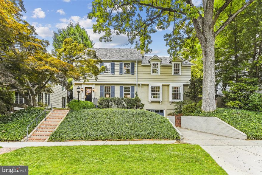Classic and Charming Chevy Chase!

 

This delightful 4-bedroom Colonial located in the Town of Chevy Chase has been passionately cared for by a very long-term owner who built a two-story addition that includes a beautiful family room and a grand primary suite on the second floor.

 

You will see endless character from the moment you step into the foyer of this stunning home. Enter the formal living room and gaze at the beautiful wood flooring and large mantel fireplace. This leads directly to the formal dining room large enough to host any holiday meal. Classic columns separate the dining room from the additional family room. An abundance of windows and exterior glass door to the private and enchanting Georgetown brick-style patio, brings in an enormous amount of natural light to the lovely cherry wood-paneled family room with wet bar and fireplace.

 

Any home cook will truly appreciate the updated kitchen with 42" wood cabinets, new quartz countertops, new flooring, and new appliances. Plenty of counter space to prep for any family room. A built-in desk between the kitchen and foyer is a convenient family command center to keep all daily tasks on schedule.

 

Head up the stunning natural wood stairs to the second level of the home to find the living quarters with the grand primary suite with vaulted ceilings, a palladium window, fireplace, and separate closet and dressing room. The three full baths on the second and third levels have been renovated.

 

The top floor of the home is finished with a bedroom and full bath. The lowest level includes a finished family room with a fireplace, half bath and brand-new carpeting. Entire house is freshly painted. The slate roof was just serviced, and the gutters are new. Quiet street and location