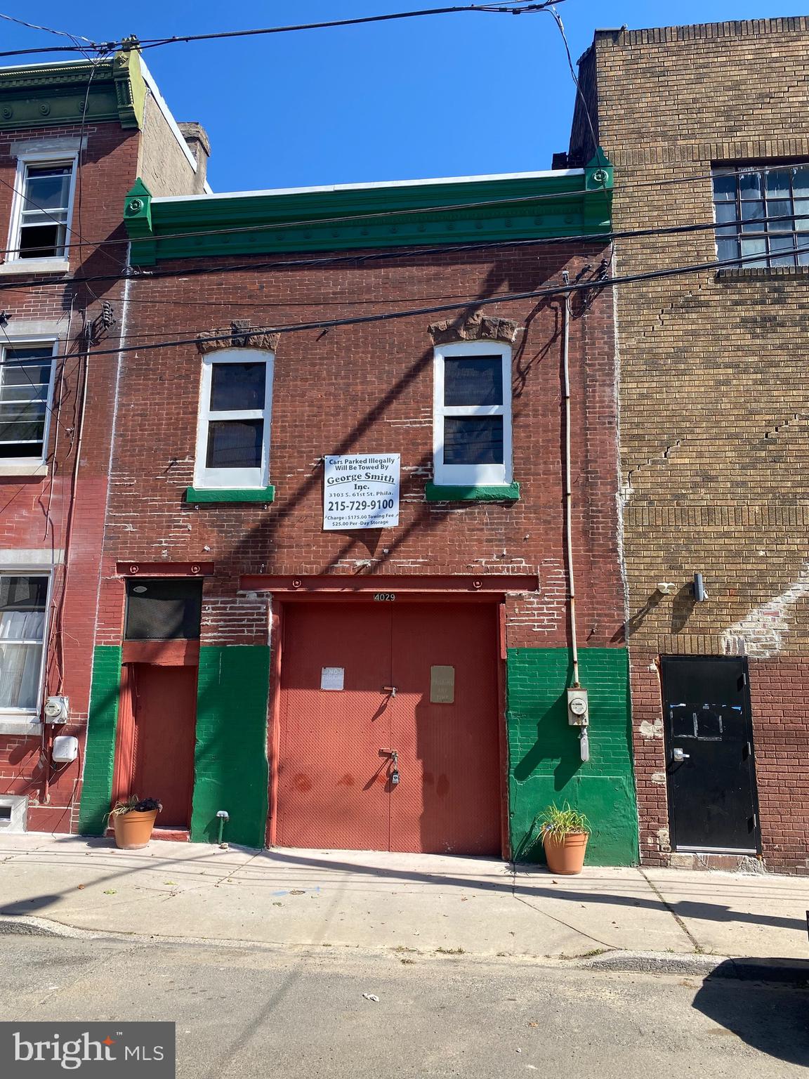 Unique garage/warehouse on first floor that offers water and electric, there is a powder room on the first floor, and a full bath on the second floor. The second floor is a finished space, first floor and second floor have private entrances. This is perfect for a contractor that requires huge storage space. Zoning is CMX2, square footage is approximately 3,000sqft, would be the perfect property for redevelopment.  Has great potential to be a religious organization or any business that requires commercial space. Property to be sold in as-is-condition
