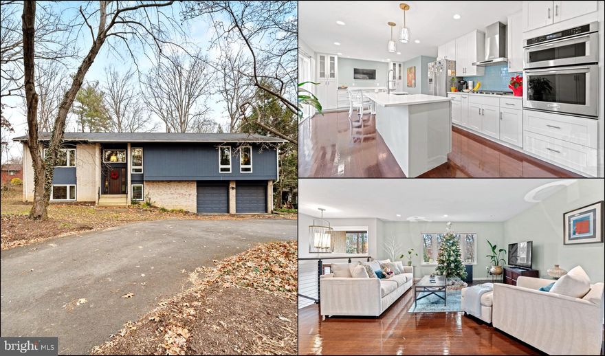 You'll love this fully renovated contemporary located in the charming city Reston! Property features 4 bedrooms 3.5 baths. Gleaming hardwood floors throughout the main level. Family/dining room combo. Gourmet kitchen features quartz countertops, wall oven, 42" cabinets, and beautiful backsplash. Oversized kitchen is ideal for meal preparation. Plenty of room in kitchen for table space. Master bedroom features built-in bookshelf and luxurious walk in closet. Lower level features cozy gas fireplace making it perfect for movie nights. Backyard backs to trees and offers plenty of privacy. Close to metro, shopping, dining, and major commuter routes. Wonderful Reston amenities.