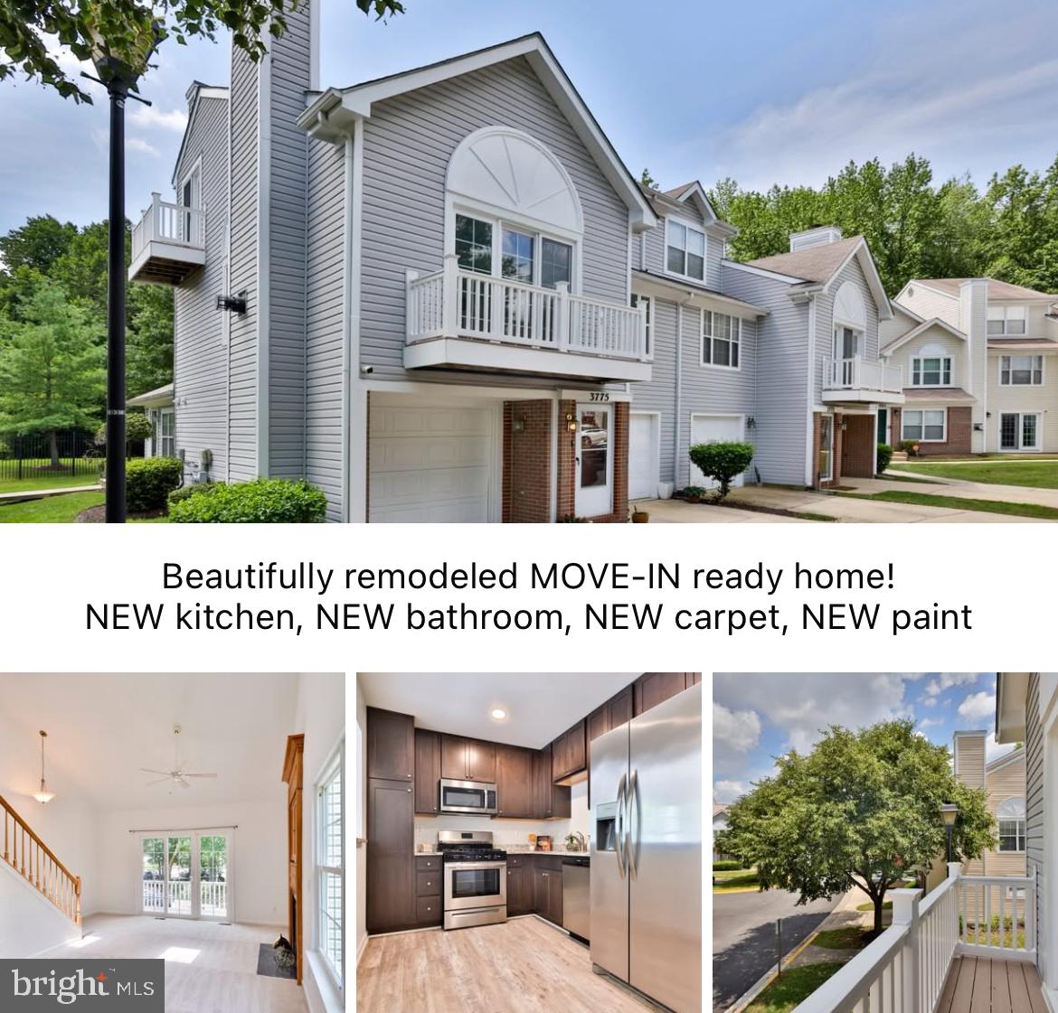 This home is cute as a button! MOVE-IN READY w/ many recent upgrades. The unit offers 3 bedrooms and 2 full bath - NEW kitchen cabinets, NEW countertop, NEW appliances, NEW paint, NEW carpet, NEW upper bathroom, NEW water heater. The AC/Furnace is only 5 yrs old. On the entrance level you will find the garage, utility closet and laundry. On upper level 1 you will enjoy cooking in the brand new kitchen, the natural sunlight is oozing through windows and fills up the spacious family room - the home has a great energy. The primary bedroom and bath is on this floor as well. On the top floor you will find 2 bedrooms and 1 bathroom. This bathroom has been fully remodeled. The unit offers 2 balconies and 1 gas fireplace * * * Open House: Saturday 08.01.25 between 10am - 12pm / Sunday 08.02.25 between 1-3pm