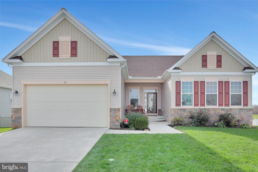 Beautiful, well maintained 4 Bedroom, 3 Bath Home.  Open and inviting floor plan with 10' ceilings and  hardwood floors through out the main level. Lots of natural light. Kitchen includes a wide island, granite countertops, tile backsplash and stainless steel appliances. Enjoy your summer evenings on the screened in porch/deck, or the cooler evenings by the Quadrafire pellet stove in the family room. Lower level has a large rec room, 2nd primary suite, and an unfinished area that could be used for storage or finished  into living space. Walk out from this level to your fenced back yard with enclosed storage under the deck. Great commuter location with easy access to Rt 340.