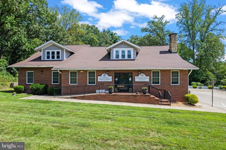 Move-in ready first-floor medical office with handicap access ideal for medical or professional use. Features reception and waiting area, multiple exam rooms with sinks, private offices, storage, restroom, and dedicated Suite 100 entrance. Large front porch enhances visibility. Prime location with 23,000 cars/day, 6-min I-95 access, strong demographics (82K population, $117K income). Great fit for home care, personal care, adult daycare, child daycare, and medical service providers.