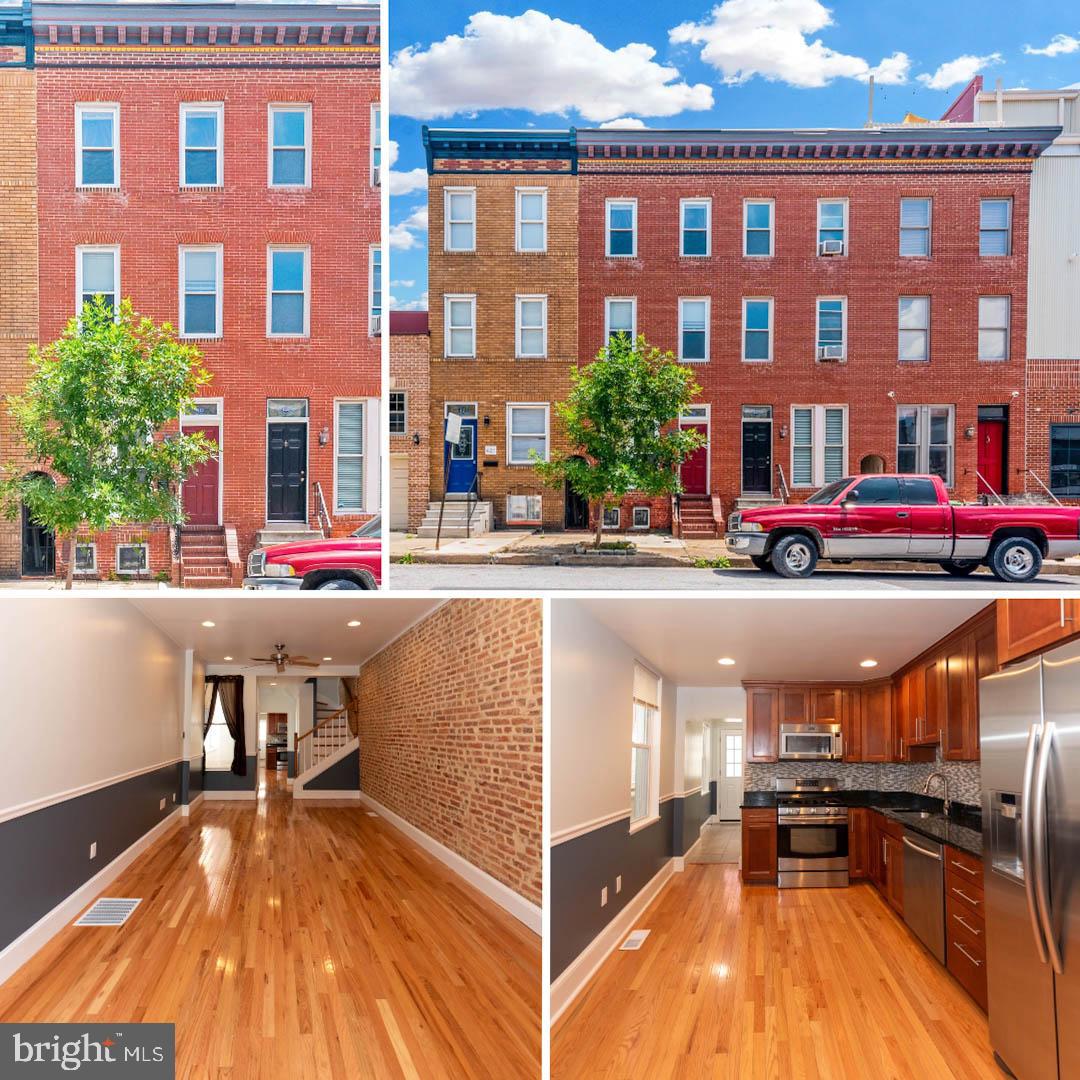 List price is Opening Bid At The Online Only Auction Sale. Online auction to be conducted on Auctioneers website. Bidding Begins Thursday, July 17th @ 12:00pm and ends on Tuesday, July 22nd @ 12:00pm. Discover this beautifully renovated brick townhome, offering 2,038 sq ft of above-grade living space, three bedrooms, and three full and one half baths. This home perfectly blends historic charm with modern amenities, featuring an open-concept layout enhanced by exposed brick walls.The main level includes a bright living and dining area, an eat-in kitchen, a convenient laundry space, and a half bath. Upstairs, the second level features two spacious bedrooms, each with the potential for its own bathroom. The third floor offers a private retreat with an additional bedroom and a full bath. While the basement is unfinished, it provides ample space for storage and houses the home's mechanical systems, including forced air heat and AC. Outside, you'll find a fenced-in rear patio, perfect for relaxing. The home has been recently renovated. Location: Situated in one of Baltimore's most desirable neighborhoods, this home is just steps away from boutique shopping, fine dining, and the scenic waterfront. With easy access to major highways and public transportation.