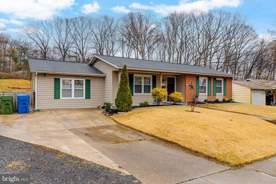 Charming 4-Bedroom Rancher in the heart of Joppa. This residence offers a harmonious blend of classic design and modern amenities. With 4 spacious bedrooms and 1.5 bathrooms spread across 1,325 square feet of living space, this home provides ample room for both relaxation and entertainment. Generously sized rooms, perfect for family living or guest accommodations with no steps to climb!
Situated on a .24 acre lot, offering plenty of outdoor space for activities and gardening.
Accommodates up to three vehicles, ensuring enough parking for residents and guests.
**Recent Upgrades:** The roof was replaced approximately five years ago, and the central air conditioning system is also relatively new. Sellers are offering a home warranty to ensure comfort and peace of mind. 

Upon entering, you're greeted by a cozy living area. The combination of tile, carpet, and laminate flooring adds a touch of elegance throughout the home. The kitchen comes equipped with essential stainless steel appliances, including a dishwasher, refrigerator, garbage disposal, and range/oven. Ceiling fans are installed in various rooms to enhance air circulation and comfort.  Owner's Suite includes a private powder room, large sitting/dressing area with pellet stove.
The exterior boasts a blend of vinyl siding and brick, offering both durability and curb appeal. The spacious, fenced corner lot provides a safe and private environment, ideal for children and pets. The asphalt roof complements the home's overall aesthetic, ensuring longevity and minimal maintenance. 
Located in the serene community of Joppa, this home offers a peaceful retreat while still being conveniently close to essential amenities. The area is known for its rich history and scenic beauty, making it a desirable place to call home.
Outdoor enthusiasts will appreciate the proximity to Gunpowder Falls State Park, which offers over 18,000 acres of trails, picnic areas, and water activities. Mariner Point Park provides scenic views of the Chesapeake Bay, making it a perfect spot for relaxation and recreation.