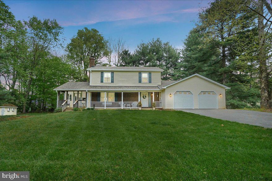 Welcome to this beautifully maintained 3-bedroom, 3.5-bath home, nestled on a nearly full-acre lot. From the inviting front porch to the expansive screened porch and huge rear deck, this home is designed for both relaxation and entertaining. Inside, you’ll find three finished levels featuring luxury vinyl flooring, fresh paint, and updated bathrooms. The main level includes a formal living room with a cozy wood-burning fireplace, a separate dining room, and a spacious family room off the kitchen. The finished walk-out basement offers a large recreation room and a full bath—ideal for guests, a home gym, or media room. Additional highlights include a two-car garage with a large driveway for ample parking, a shed, and no HOA. Don’t miss this rare opportunity to own a truly special property!