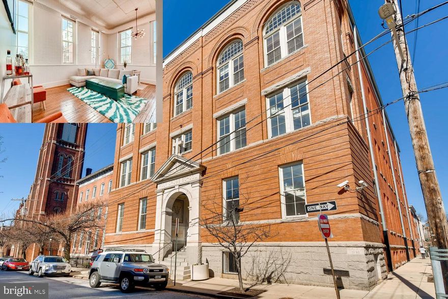 One-of-a-kind condo with the perfect mix of history and contemporary design!  Located on quiet Fed Hill block but steps away to the best dining in SoBo.  Soaring 16' ceilings w/ original crown moulding and ornate details and tons of natural light from the huge south-facing windows!  Chef's kitchen with gas range, expansive granite counters, and stainless everything.  Enormous master w/ ensuite bath and double-sized party shower, second bedroom w/ dedicated bath, and bonus loft complete the private area.  Entertaining space is open concept and includes multiple cityscapes.  With private garage, ample storage, walking distance to both stadiums, I-95 right around the corner, and under 2 miles to UMMC, Johns Hopkins, and Mercy hospitals this elevator building loft is the one!  Pets welcome too!