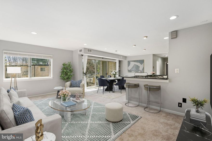 Welcome to 12305 Braxfield Court, Unit 410 (#16 on the door knocker) — a community bordering Parklawn Memorial Park and close proximity to all of the modern conveniences offered in North Bethesda and Rockville. This beautifully updated, and freshly painted condo spans 1,036 square feet and is thoughtfully designed to maximize space and comfort.

Upon entering, you are greeted by an open-concept living area that flows effortlessly into the living room. Beyond the living room there is a spacious dining area and renovated kitchen, the true centerpiece of this home. Sleek granite countertops, contemporary cabinetry, and stainless steel appliances make this kitchen both a chef’s dream and an entertainer’s delight. The kitchen and dining area look out to the balcony -- a perfect place to enjoy a cup of coffee on a fresh spring morning. 

At the end of the hall is the generously-sized primary bedroom with two closets -- including one walk-in closet -- and an overhead ceiling fan/light. The second bedroom also has a ceiling fan/light and closet. The bathroom is accessible from the hall and is tastefully designed with modern fixtures.

The laundry facilities for the building are located on the first floor to make life easier -- and there is plenty of parking right out front! The condo fee includes all utilities and amenities, too. 

Step outside and explore the community amenities that elevate your living experience in Bethesda Park. Whether you're shooting hoops on the basketball court, playing a match on the tennis court, or enjoying the pool on a hot summer day, there's no shortage of activities to enjoy right at your doorstep.

This condo offers easy access to a range of dining, shopping, and entertainment options -- and is 1.3 miles to the North Bethesda Metro. 

Experience the perfect balance of urban living and tranquil retreat in this stylish condo. Don't miss the opportunity to make this exceptional property your own. Schedule a viewing today and envision your future here!