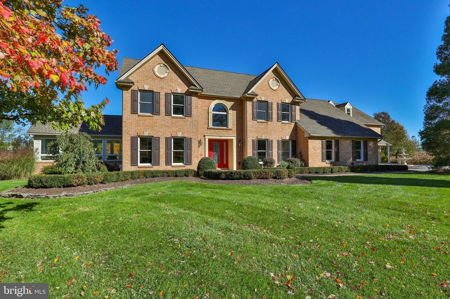 Nestled amidst breathtaking scenery rests a sprawling exquisite estate that offers an unparalleled oasis for luxury living and entertainment. The main level of this stunning home hosts a grand 2-story foyer, formal living room, comfortable family room, dining area with custom built-ins opening to renovated kitchen adorned with pristine quartz countertops and high-end luxury appliances, guaranteeing an exceptional culinary experience, plus a beautiful sunroom flooded by natural light creating an inviting space to unwind and enjoy the tranquility of the surroundings. Luxuriate in the indulgence of the oversized owner's en-suite complete with lavish dressing room providing a haven of relaxation and functionality. Three additional generously sized bedrooms and full bath complete the upper level. The backyard serves as a private resort boasting a heated in-ground pool, harmoniously integrated with a stamped concrete patio accompanied by an automatic awning that effortlessly creates an inviting ambiance for both sunny days and starlit evenings. The property's charm is further amplified by the detached in-law suite, providing a private sanctuary for guests. Added bonuses include a whole home generator ensuring uninterrupted comfort plus new roof and windows ensuring peace of mind and a worry-free living. This property offers a seamless blend of modern amenities and natural beauty, providing an unparalleled opportunity to immerse oneself in a lifestyle of luxury and comfort.