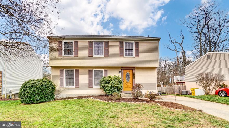 BACK TO ACTIVE! An era has ended! This well-loved and cared for home is available for new owner(s) to make it their own. The 4 bedroom, 2.5 bath colonial is sited high above Mill Creek and the wooded view from the Sunroom reminds one of a treehouse. The Sunroom was added in 2005 and no expense was spared:  high-beamed ceilings; custom Pella skylights; palladian window; windows with built-in blinds; recessed lights, gas stove; tile flooring imported from Milan; a slider that leads to a trex deck. The renovated kitchen boasts warm 42” maple cabinets, recessed lights, granite island & counters, undermount sink, Maytag double oven, Kitchen Aid dishwasher and refrigerator. 
The separate family room, formal living room and separate dining area offer many places to work, play and relax.  The four bedrooms are generously sized: (King-sized beds easily fit into the two largest rooms, Queen in the 3rd and a double in the 4th.  Corner windows grace the primary bedroom, and the en suite and hall baths were renovated in 2012. A whole house fan is housed in the attic which is accessed from the primary bedroom.
Tax record is not correct. Tax living area sq ft: = 2,105. Total finished sq ft:2,432. Total square ft: 2,710.
The partially finished walkout basement has a family room with gas stove, an office or possible 5th bedroom, and a large workshop, laundry room and storage area.  A concrete patio overlooks the koi pond and creek.   Other features: Gas Furnace and Air Conditioner (2021), Gas Hot Water Heater (2014), Roof (2019), gutter helmets, fenced rear yard,   Newer impeller washer and dryer. The property line lies at the bottom of the hill.
Located in the desired Broadneck High School district, close to Route 2 and major routes, shopping and the BWI corridor. and 20 minutes from downtown Annapolis. Everything you need is here!