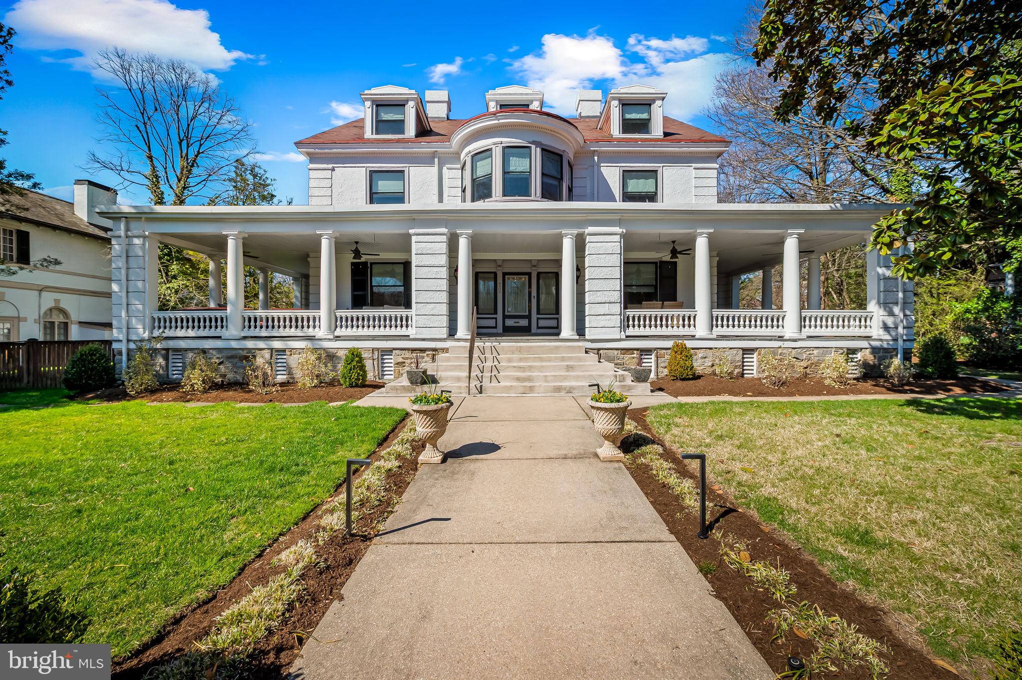 Welcome to the home you have admired for years. The epitome of Roland Park. From the luxurious wrap-around front porch, to the over half-acre of lawn, to the red slate roof, this home has everything you admire and love about Roland Park. Every room makes a statement and is designed for everyday living. Substantial renovations and additions create open spaces that are perfect for entertaining. Gather fifty of your closest friends and relatives time and again and there will always be enough space. Recent updates include a mud room, basement water proofing, exterior irrigation system, exterior lighting, interior lighting, outdoor kitchen, and more. With five bedrooms, four and a half baths, and multiple family rooms, this is a comfortable home for everyone. Many original details shine, such as the staircases, leaded glass windows, and more. Come fall in love with 4502 Roland Avenue.