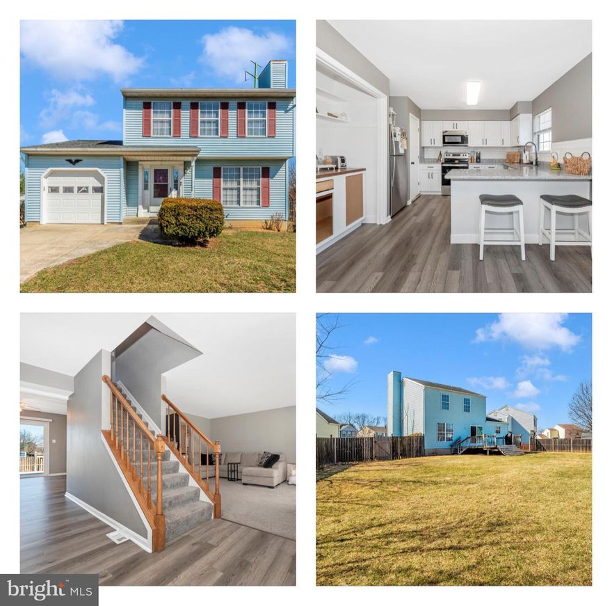 Welcome to this charming single-family home, on a cul-de-sac with a garage in Robin Meadows! This beautifully updated residence features 4 bedrooms and 3.5 bathrooms, showcasing stylish LVP flooring, a modern kitchen with quartz countertops, stainless steel appliances, and a lovely backsplash. You'll also find new light fixtures, fresh carpeting, updated bathrooms, and contemporary paint throughout. The home includes a spacious deck and a large, fenced backyard, along with a fully finished basement. Enjoy the perks of a community equipped with playgrounds, a swimming pool, and shared green spaces. Plus, you'll be just minutes away from commuter routes, shopping, dining, and the vibrant offerings of Downtown Frederick. Your dream home awaits!