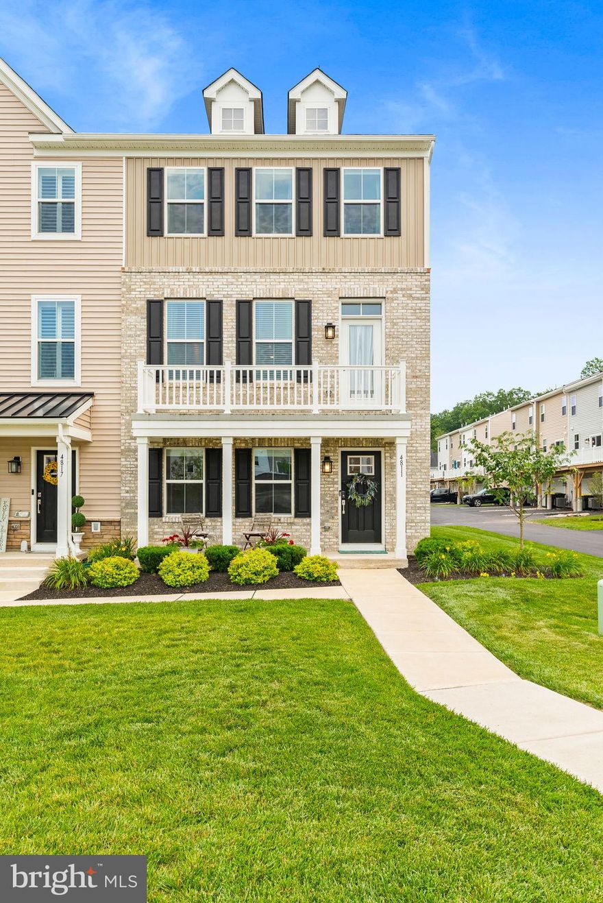 Almost Brand New, Light-Filled End-Unit Townhome with Exquisite Minimalistic Design in Central Bucks School District. Welcome to this nearly new 3 Bedroom, 2.5 Bathroom Premium End-Unit Townhome offering abundant natural light, an exquisite minimalist aesthetic, and clean, modern design across three thoughtfully planned levels. Step onto the inviting Front Porch and enter the versatile Lower Level, perfect as a Family Room, Home Office, or flexible living area, with direct interior access from the attached 2 Car Garage for ultimate convenience. Throughout the home you’ll find luxury vinyl plank flooring and dimmable recessed lighting that combine form and function seamlessly.
The Main Living Level impresses with its open concept layout designed for modern living. Enjoy the expansive, sun-filled Living Room with a Private Balcony overlooking green space and walking paths that connects you to the outdoors. The stunning Kitchen features a 4-seat Oversized Island, abundant Cabinetry, a Pantry, Tile Backsplash, Quartz Countertops, and high-end Stainless Steel appliances including a gas cooktop, built-in microwave and wall oven, dishwasher, and refrigerator. Enjoy rare green views from the Kitchen Sink thanks to this home's thoughtfully positioned premium lot. The Kitchen flows effortlessly to the spacious Dining Room with sliders opening to a large rear Deck complete with an exterior hose bib for watering plants, filling pet bowls, or even a play pool—perfect for coffee, dining al fresco, or simply unwinding. A tastefully finished Half Bath on this level adds convenience and style.
Upstairs, retreat to the sophisticated Primary Suite featuring a tray ceiling, generous windows that flood the space with light, and a cozy bump-out seating area or workspace, along with an expansive Walk-in Closet. The luxurious Primary Bathroom offers an oversized Shower with glass enclosure, a Double Bowl Vanity, and elegant Laminate Flooring. Two additional bright Bedrooms, a stylish Hall Bathroom, a Linen Closet, and a well-placed Laundry Space complete the Upper Level, delivering flexibility for family, guests, or dedicated work-from-home needs.
Lantern Ridge offers a thoughtfully designed, walkable townhome community with green space, a playground, gazebo, and inviting sidewalks. What makes this home truly rare is its front and rear green spaces, offering breathing room and a sense of privacy.
Located in the heart of the sought-after Central Bucks School District, just minutes from historic downtown Doylestown’s dining, shopping, and cultural destinations. Nature lovers will appreciate easy access to Peace Valley Park and Nockamixon State Park for miles of trails, lakes, and outdoor adventures. This immaculate Townhome delivers refined, move-in-ready living with every modern comfort in an exceptional location.