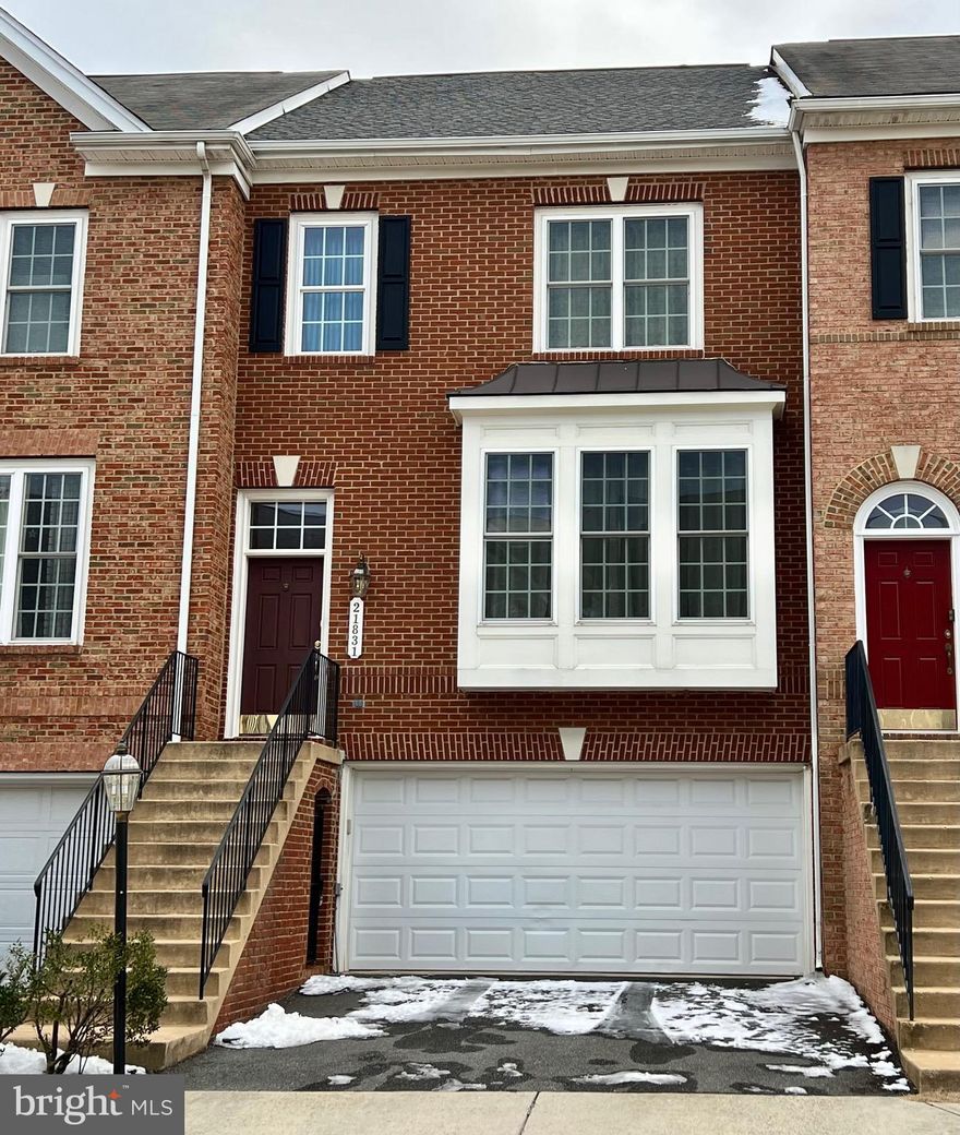 Welcome to this Gorgeous brick-front Townhome featuring  4 Bedroom and 3.50 Bath, and 2 Car Garage.   *** 3 Finished Levels of Living.  *** Available 01/27/2025 ** Painting in Progress! *** As you enter the Inviting and Expansive Living Room and Dining Room, with Large Windows, floods the space filled with natural light, greeted by the warmth of hardwood floors that flow seamlessly throughout the main level, creating a warm and inviting ambiance, and making it the perfect  place to call home.  *** Very Nice & Clean Home!   *** Kitchen with granite countertops and ample cabinetry, stainless steel appliances, gas cooking, perfect for culinary endeavors.  ** Entertain guests or savor your morning coffee in the inviting family room off the kitchen. ** Gas Range 1 year old ** Water Heater 1 year old ** A/C unit 1 year old.  *** Moving to Upper Level:  you will find the Big Primary Bedroom with Large Windows and Walk-In-Closet  **  Luxury Primary Bathroom with Soaking Tub and Separate Shower, and Double vanity  **  the Spacious 2nd and 3rd Bedroom with its ample closet  **  a  linen closet and a Full Bathroom, and a laundry room are off the hallway. *** On the Lower Level, you will find the Spacious 4th Bedroom and a Full Bath, and a gas fireplace in the Rec Room walk-out to rear yard.  ** Inside the garage has a spacious storage room.  *** Tenant to pay Repair Deductible $75 for each repair. ** Tenant Must have Renter Insurance provided to Landlord on or prior to move-in. **No smoking inside the home.**  OWC 1 small pet on case be case basis with pet deposit $500 and pet rent $50/month.   *** This Home is Located just a walking distance to the  Silver Line Metro (Ashburn Station) & perfect for anyone who needs easy access to Dulles Greenway (Route 267) for quick access to the Dulles Toll Road and nearby Washington DC & its attractions, Route 28 and Route 7 and nearby Loudoun County Parkway for smooth access to key Northern Virginia areas, Dulles International Airport and other surrounding cities!     In addition to the convenient commuter access, Ashburn is centrally located near a variety of essential services and local attractions including One Loudoun- a premier mixed-use development with shopping, dining, entertainment, and offices, Leesburg Corner Premium Outlets, and Wineries  **  Close to and Brambleton Town Center, and many restaurants, cafes & hangouts of every sorts & cuisines!  *** Come Visit this Lovey Home!!!