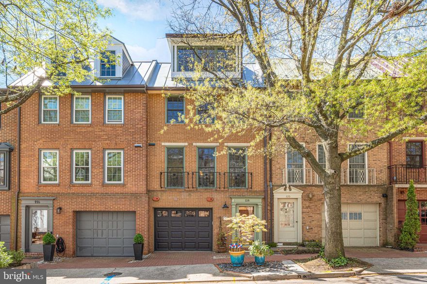Upscale townhome perfectly situated less than one block to Founders Park at the lively waterfront, and only 3 blocks to King Street in the heart of historic Old Town Alexandria! This meticulously renovated three-level home combines a prime location with modern elegance for the epitome of luxury living. On the main level of the home, you’ll discover a welcoming, open concept layout ideal for entertaining friends and colleagues! Gleaming hardwood floors lead you into the sunken light-filled living room, featuring a stunning high ceiling, built-in bookshelves, and a cozy fireplace. In the center of the home, the gorgeously renovated gourmet kitchen boasts rich wooden cabinets, sleek granite countertops, and stainless steel appliances, plus an oversized butcher block island bar. The kitchen opens directly into the dining room, making the home ideal for hosting dinner parties or family celebrations. Floor-to-ceiling windows on either side of the home flood the main level with abundant natural light. Traveling upstairs to the third level, you’ll find an expansive primary bedroom retreat, complete with abundant closet space, convenient bedroom level laundry, and a handsome en suite bathroom. Down the hall you will find the sophisticated second bathroom and large second bedroom, featuring a wide closet, ceiling fan, and built-in Murphy bed for versatility. On the top level of the home, discover a third light-filled bedroom and an adjoining bonus room with abundant closet space that offer flexibility for a stunning home office or art studio, with large windows and gorgeous skylights bathing this level of the home with natural light. Downstairs on the lower level, the fourth bedroom includes a space-saving Murphy bed flanked by built-in shelving and a sizable high quality TV and sound system that will be included in the lease providing you with a flexible space as a bedroom, home office, or den. With its own en suite full bathroom, it is perfect for hosting guests. A state-of-the art Air Scrubber system has been installed to enhance indoor air quality, ensuring cleaner, healthier air inside your home. Step outside into your fenced backyard to enjoy your morning coffee or al fresco dining on the privacy of your stone patio! On the front of the home, you’ll have an attached garage and an abundance of street parking available, but there’s no need to drive anywhere from this convenient spot!  Founders Park, the Potomac River, and the Mount Vernon Trail are just outside your doorstep, with Trader Joes, Balducci’s, Safeway, Old Town Alexandria Waterfront and Harbor, and Torpedo Factory Art Center all less than a mile away. You’ll love being just minutes to popular restaurants like Vola’s, Virtue Feed & Grain, Momo Sushi Cafe, Misha’s Coffee, plus local boutiques, Potomac Yard, and Fashion Center at Pentagon City! Quick access to King Street, Duke Street, Henry Street, Braddock Road, Rte 1, I-495, I-395, and GW Parkway. Commute effortlessly with the King Street Metro Station only 2.5 blocks away, or take the Dash bus to the Potomac Yard Metro Station for more flexibility. Don’t miss out on this opportunity to elevate your lifestyle!