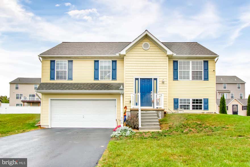 Attractively offering a 2009 Split Foyer style home located in the Chestnut Valley of Mt Wolf - York Co!  Boasting a trendy open floor plan; kitchen, dining space and living room with vaulted ceiling as you come into the home.  Complemented by an efficient, warm gas fireplace for those Fall/Winter months. Down the hall you'll find the 2 Bedrooms, 4pc main bath and Primary Bedroom w/dedicated en suite.  Entertainment purposes; you have a nicely sized deck space & desirable, level backyard.  Family nights & fun - downstairs spend time in your open Rec Room/TV area, where you will also find your convenient third bathroom - half bath & also double door laundry nook!  Golf Course is located just a "hop" away;  north end of the neighborhood - Manchester Golf Course.  Helpful to know, you're centrally located between York & Harrisburg - 10 to 15min drives.   Including, minutes to Hwy 83, shopping and grocery stores & Just a few blocks from Northeastern Middle & High School & abundant fields & green spaces. Kindly stop in, have a look and see this move-in ready, priced to sell home for your family!