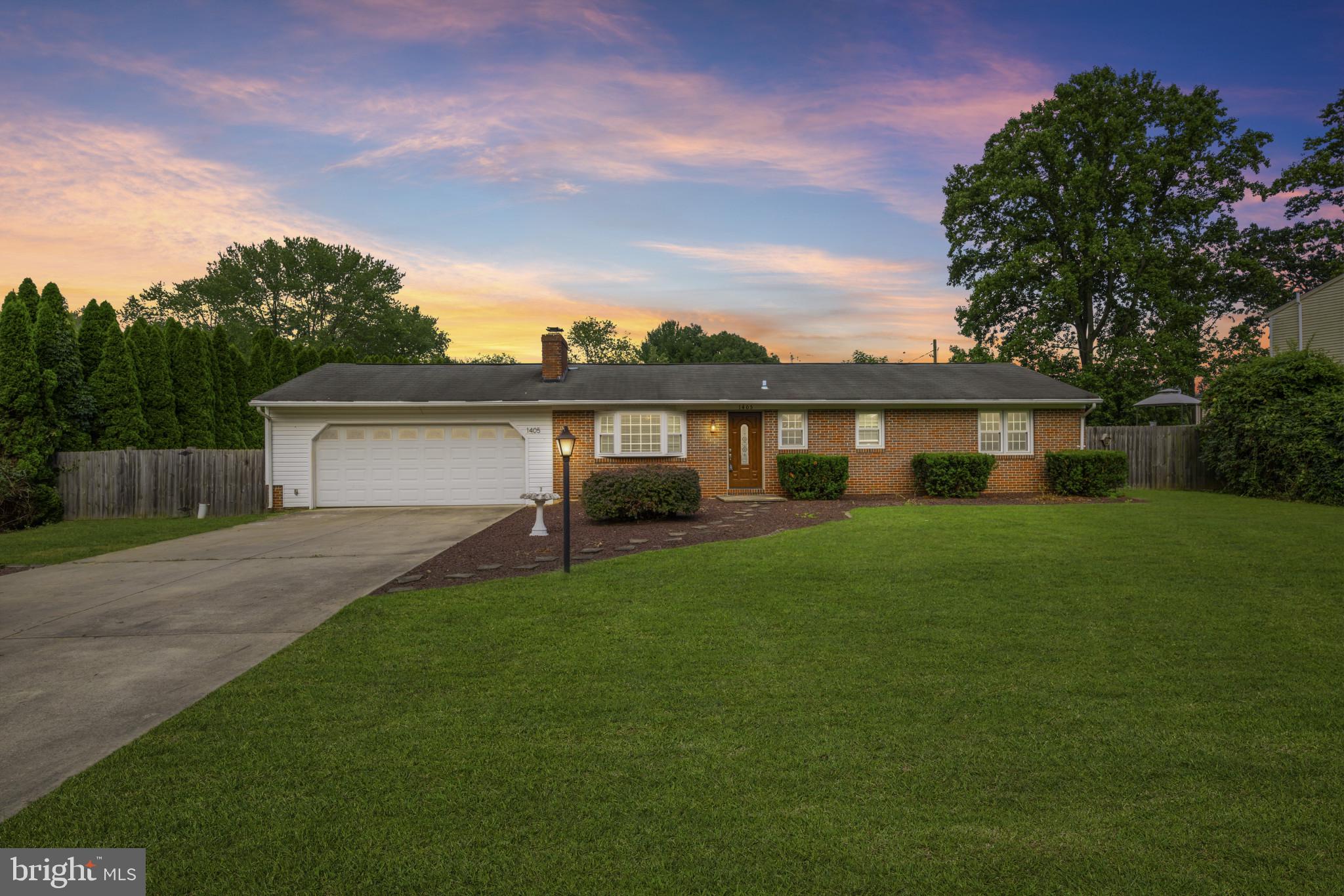****************** Seller is open to offering 10k in concessions for an acceptable offer! ************
Welcome to 1405 Kahoe Road, a stunning brick rancher nestled on a spacious lot in the heart of Forest Hill. This beautifully updated 4-bedroom, 2-bathroom home offers the perfect combination of comfort, style, and functionality. From the moment you arrive, you'll be drawn to the classic curb appeal, featuring a brick façade, manicured landscaping, and an attached 2-car garage. Step inside and be greeted by gleaming hardwood floors that flow throughout the main level, enhancing the bright and airy feel of the wide open floor plan. The gourmet kitchen boasts rich wood cabinetry, granite countertops, and stainless steel appliances, seamlessly connecting to the main living space, making it perfect for entertaining. The main-level bathroom has just been updated with elegant finishes and features exquisite custom tile work that adds a spa-like touch. Downstairs, the expansive finished basement provides additional living space with endless possibilities for a home theater, gym, office, or playroom. Step outside to your private backyard oasis, complete with a large above-ground pool—ideal for summer gatherings and relaxing weekends. With generous indoor and outdoor living spaces, stylish updates, and a highly desirable location, 1405 Kahoe Road is truly a place to call home. Don’t miss your opportunity to own this exceptional property—schedule your private tour today.