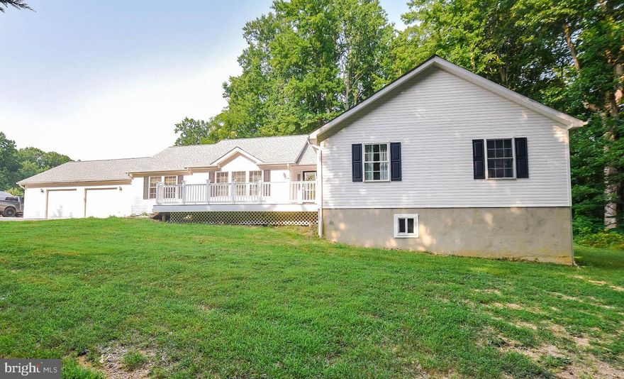 Are you looking for privacy and a convenient location to DC, PAX River, Waldorf, this is it. 
Rambler, around 3600 sq. feet with finished basement, kitchen with efficient SS appliances, granite countertop, laundry, and bathrooms recently remodeled. 
New architectural roof, HVAC 4 years old, composite deck and screened-in porch great for entertainment, 3 acres land. 
Hardwood floors throughout, oversized 2 car garage with plenty of parking outside on the driveway. House is tucked away from the street with plenty of privacy. 
House a must-see.