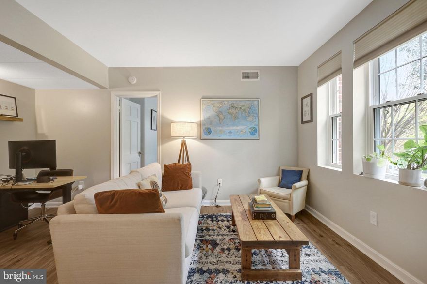 Charming & Updated 1BR in Colonial Village – Prime Arlington Location!

Welcome home to this sunny and updated 1-bedroom unit in the sought-after Colonial Village community! Nestled on the entry level of 1811 Key Blvd, this peaceful retreat is tucked away for added privacy while still offering unmatched convenience.

Step inside to find new LVP flooring throughout, an open living and dining area bathed in natural light, and a spacious galley kitchen with stylish  painted cabinets, stainless steel appliances, recessed lighting, and ample storage. The eat-in kitchen bar provides a flexible dining option while maximizing living space—perfect for a cozy dining setup or a home office.

The large primary bedroom boasts a generous walk-in closet, while the modernized bathroom features an stand alone  vanity, stylish tilework, and plenty of storage, including a mirrored medicine cabinet.

Enjoy convenient resident parking in Colonial Village I and a prime location just moments from Rosslyn & Courthouse Metro stations. With exceptional walkability to Clarendon, local parks, shopping, and a variety of dining options, this unit offers the perfect blend of comfort, style, and urban convenience.