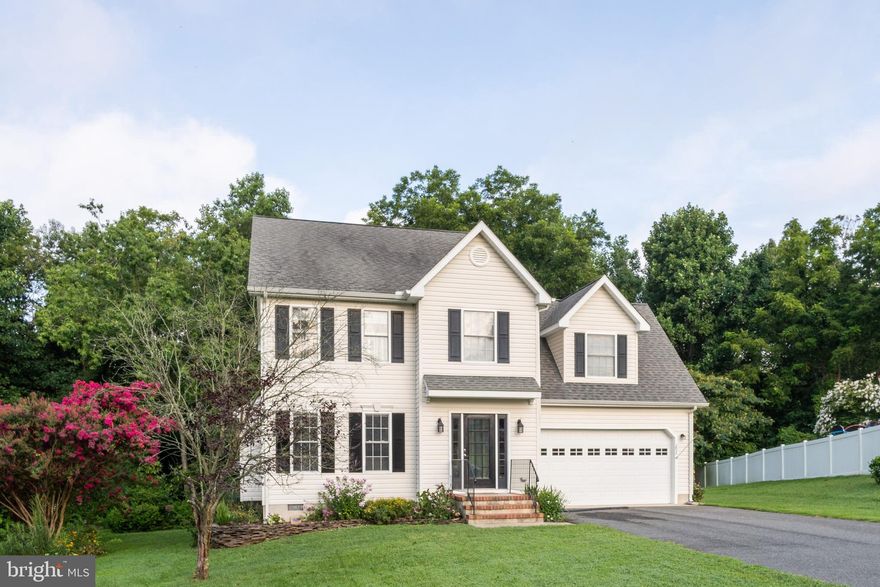 Open House Canceled  for Saturday August 29th. Lovely Home in Heritage a well designed community.  This home offers Open Living Design,  welcoming foyer and spacious living room with fireplace and the extra large windows will brighten anyone's mood.  Dining area is great for entertaining and gatherings with nice view of wooded back yard.  The kitchen offers stainless steel appliances, wood floors and access to the rear deck.  Comfortable Master Suite with bath and large walk in closet.  The  larger bedroom over the garage is private and has a walk-in closet ideal for guest, home office, gym or playroom. The back yard is your own private retreat with deck , lush shade trees and even a rain garden. Enjoy the shade in the warm months and when the foliage is gone beautiful sun sets over Gravel Run Stream. Lots of wild life  to enjoy. Convenient  location close to downtown, shopping and easy access to 301 for the commuters.