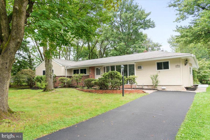 Welcome to 2540 Hillside Lane, Eagleville, PA 19403. Just place your furniture in this 4 Bedroom 1.5 bath brick ranch home with some handicap accessible features.  Newer windows, roof, appliances, freshly painted interior and newer carpeting.  Lovely rear yard with covered deck off formal dining room. The living room, dining room, the den and the front bedroom have radiant heated floors that are so comfortable in the winter.  The kitchen addition has electric baseboard heat and a wood/coal burning stove.  The other 3 bedrooms have vented gas wall heaters.
